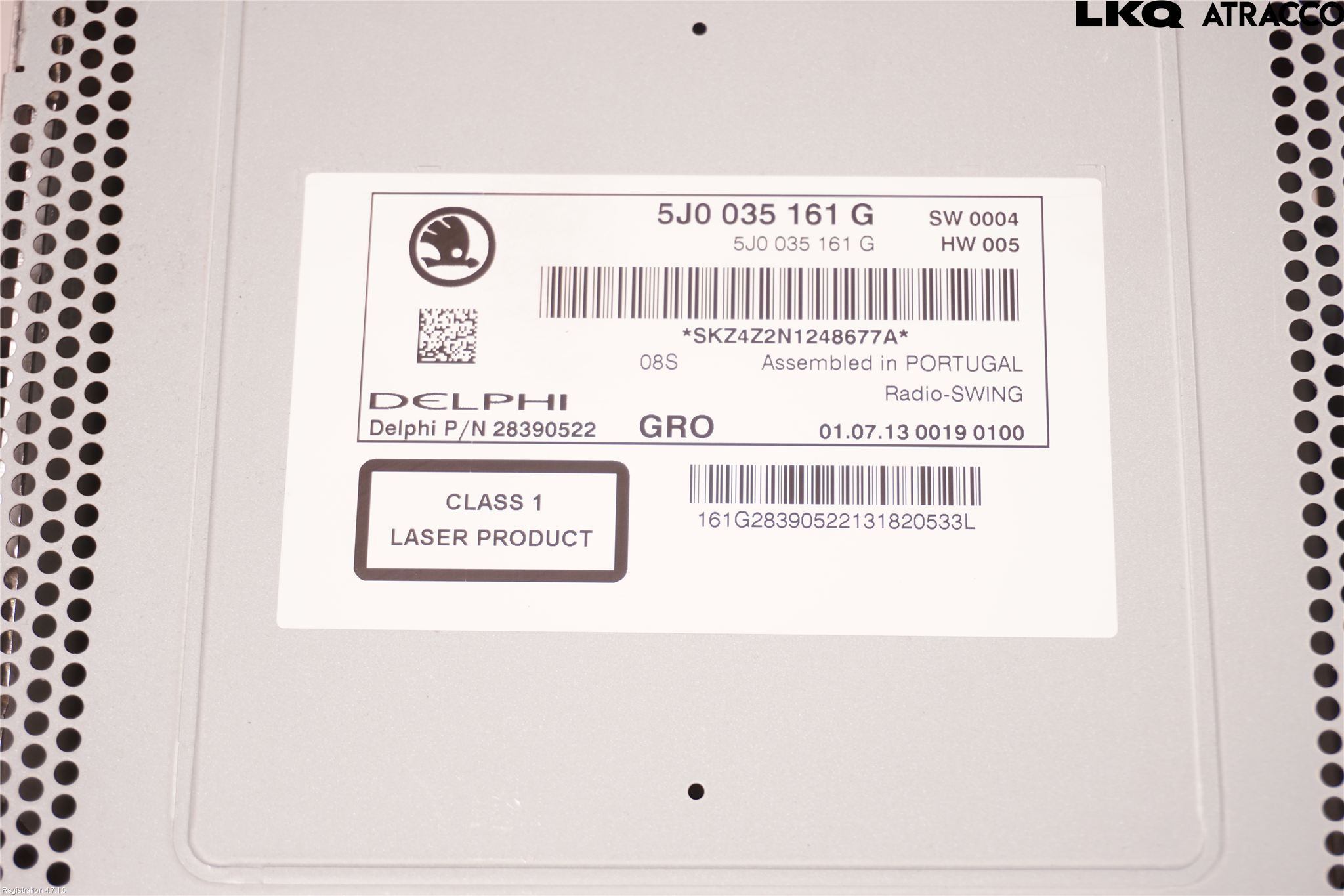 Skoda FABIA 07-14 Stereo Radio Med Cd