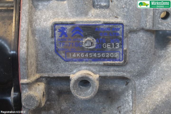 Peugeot 308 14-21 Gearkasse Automat