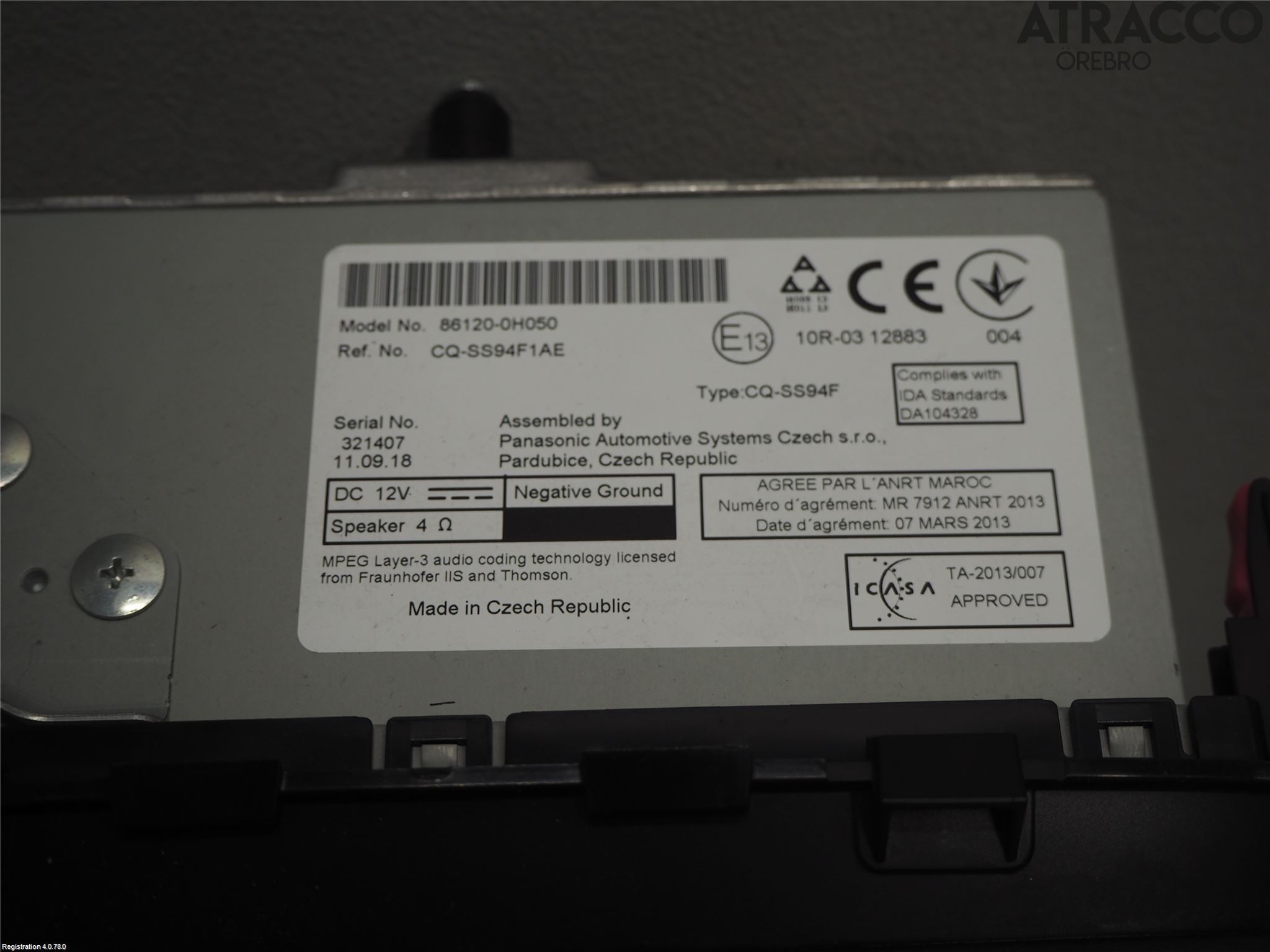 Peugeot 108 15-22 Stereo Radio