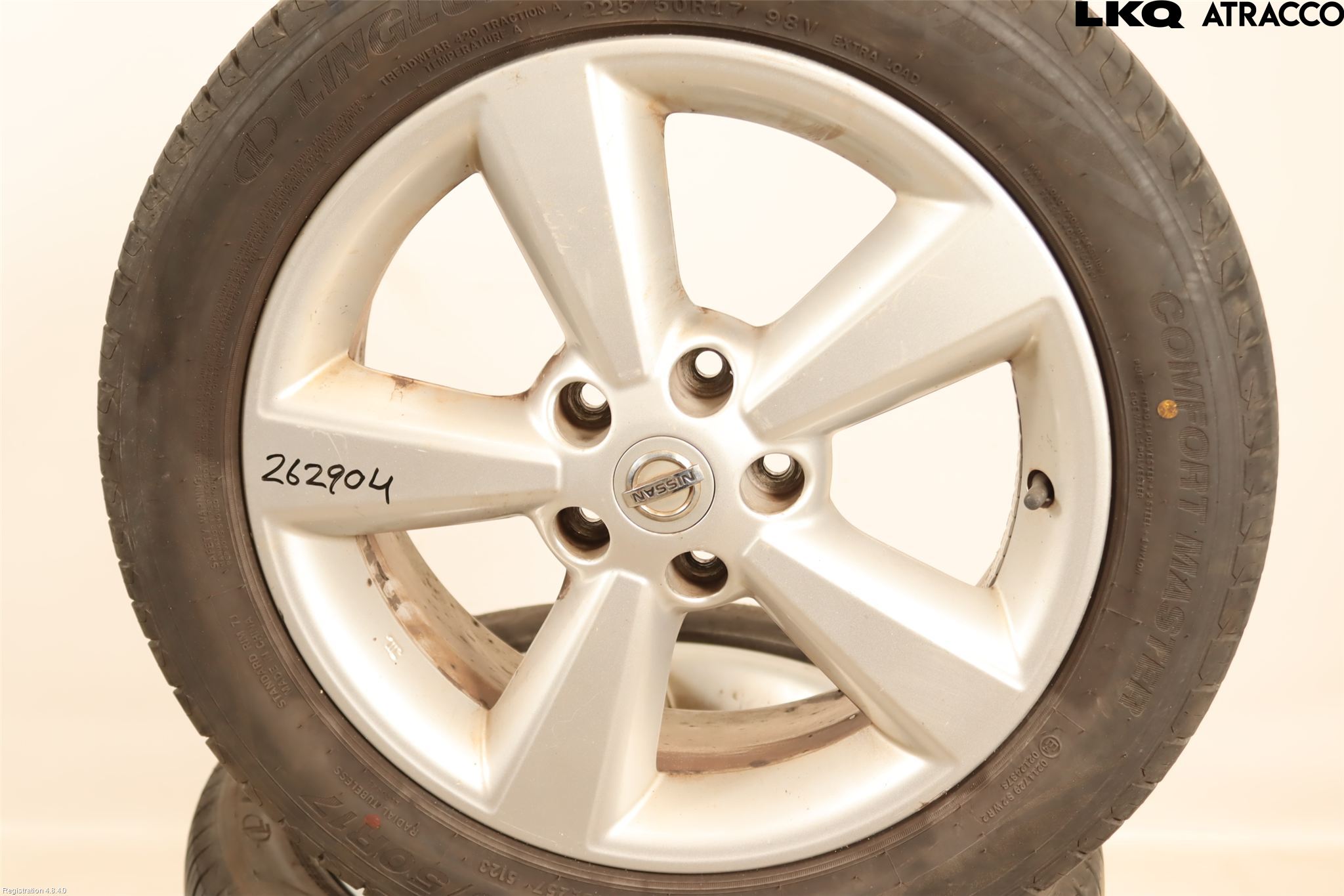 Nissan QASHQAI   07-10 Dekk Sommer På Alu Felg 4Stk