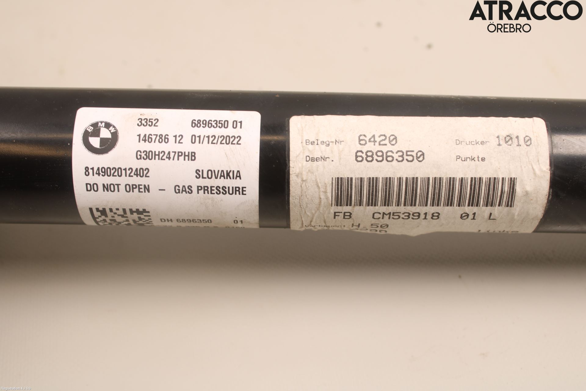 BMW 5 G30/G31/F90 17-23 Fjærbein Bak Venstre