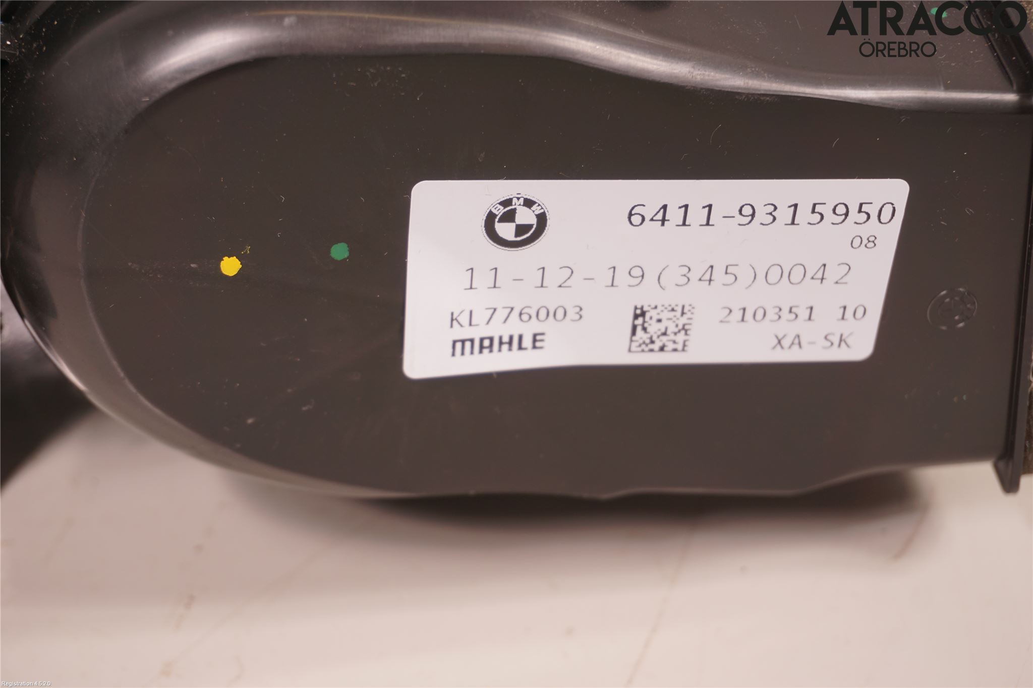 BMW X5 G05 18- Varme Ac Varmeapparatvifte
