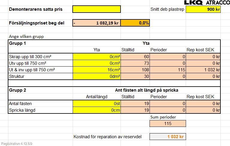 Volkswagen VW TIGUAN 07-16 Støtfanger Foran Plastdeksel