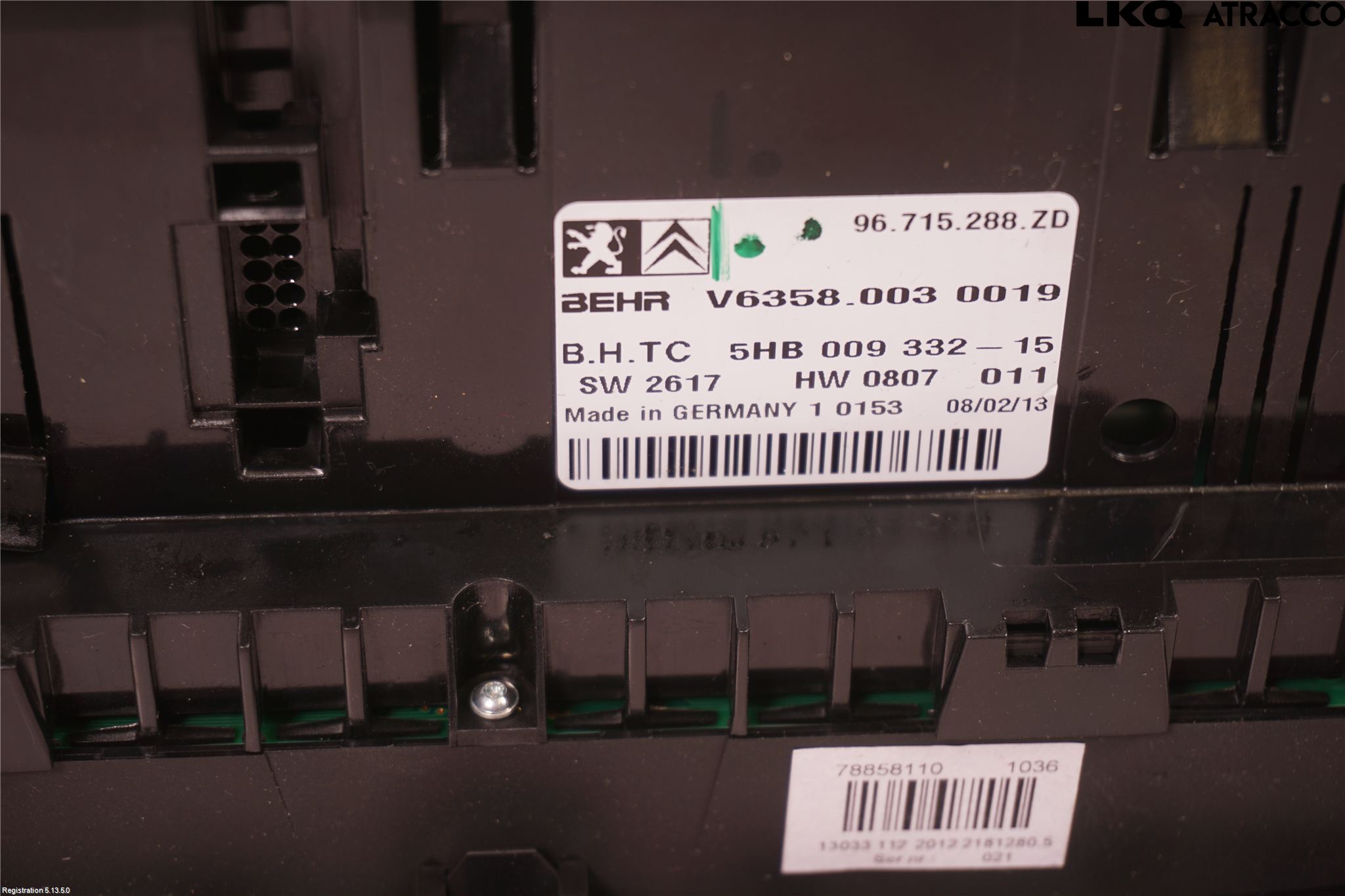Citroen C5 08-17 Varme Ac Betjening-Display