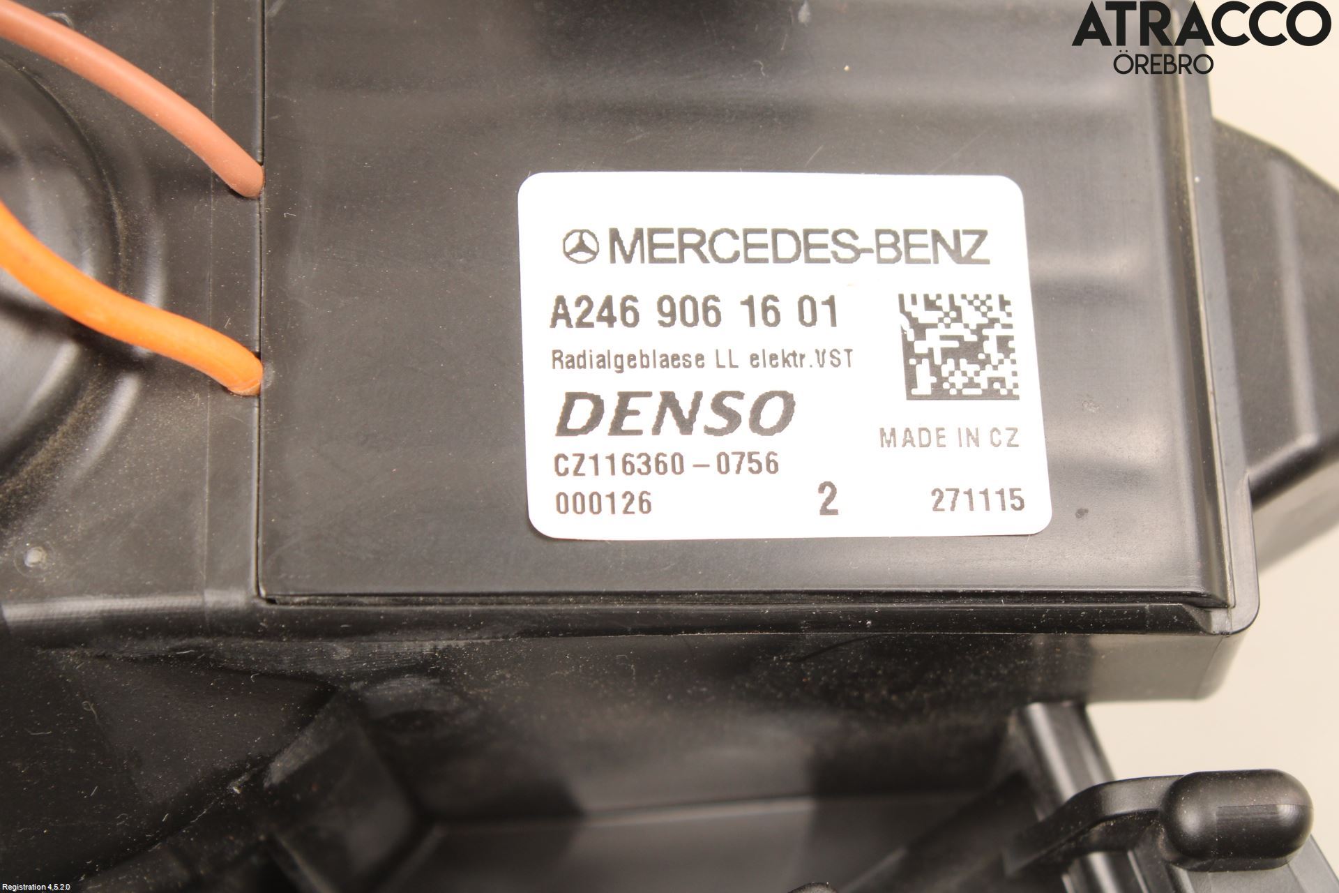 Mercedes-Benz MB CLA-KLASS (C117/X117) 13-19 Varme Ac Varmeapparatvifte