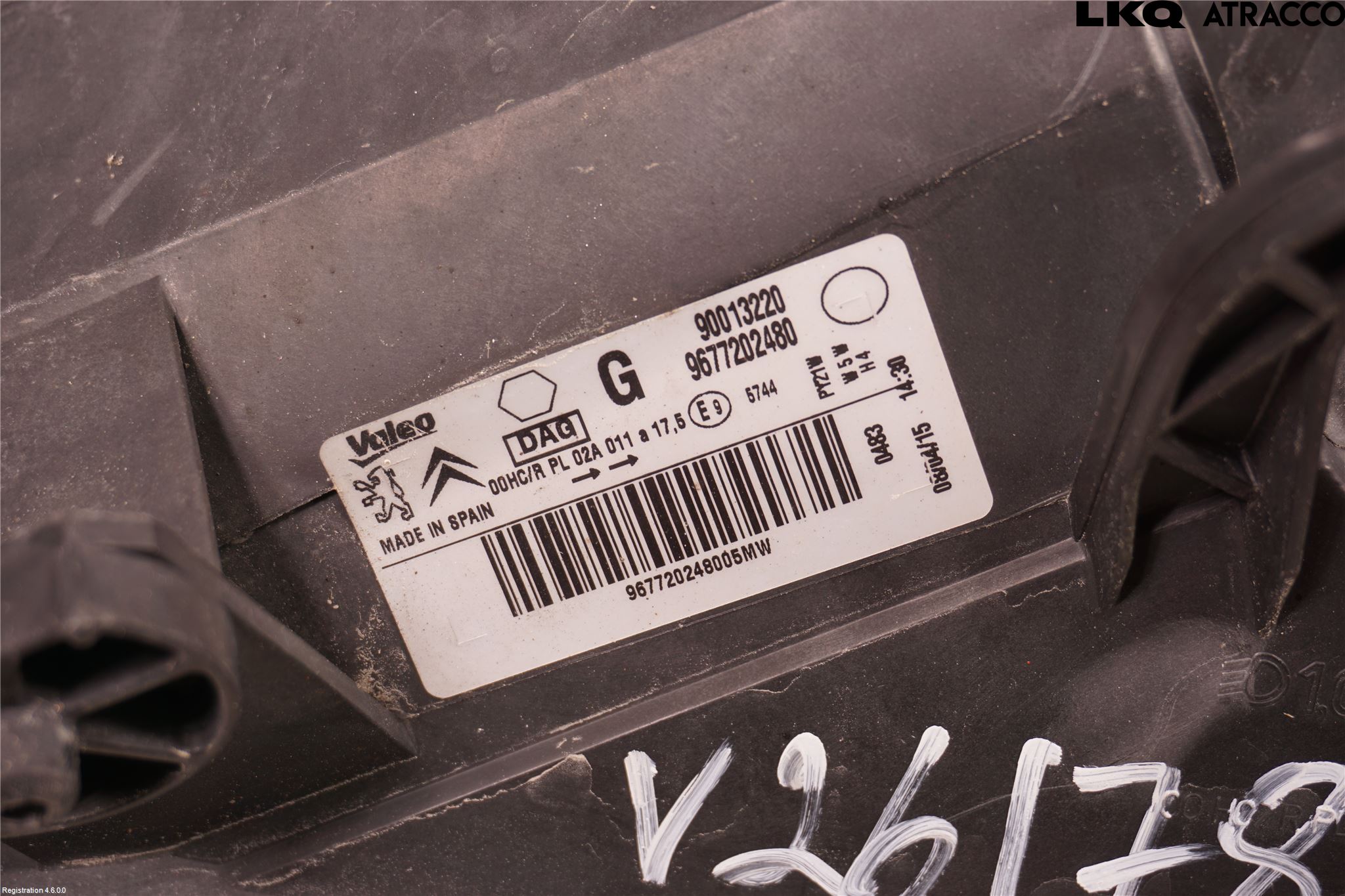Peugeot PARTNER 08-15 Frontlykt Venstre