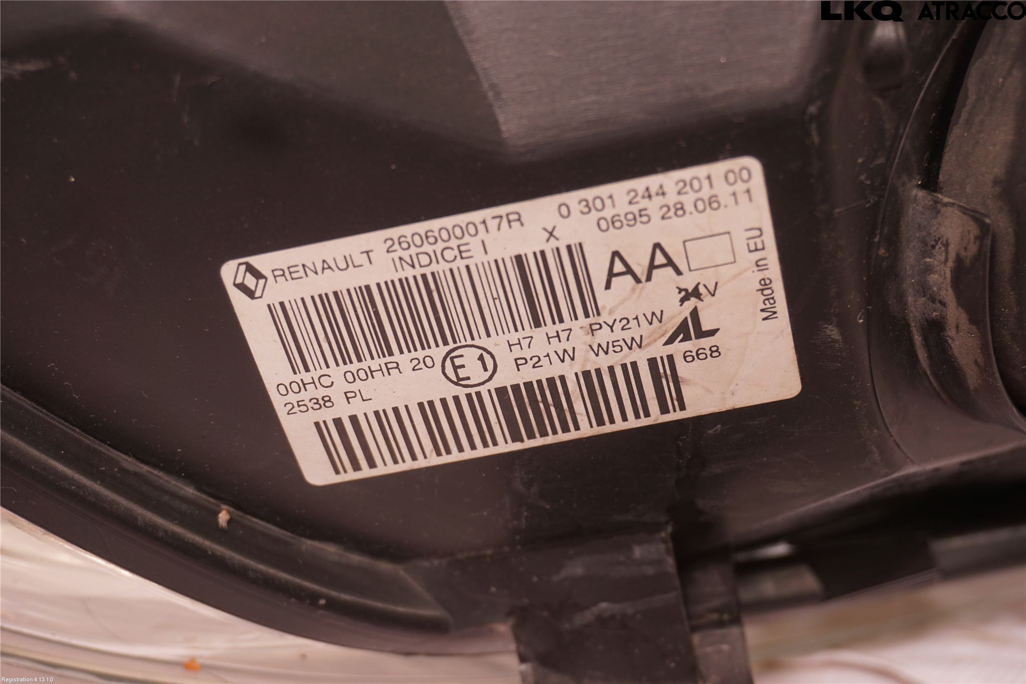 Renault MEGANE III 09-15 Frontlykt Venstre