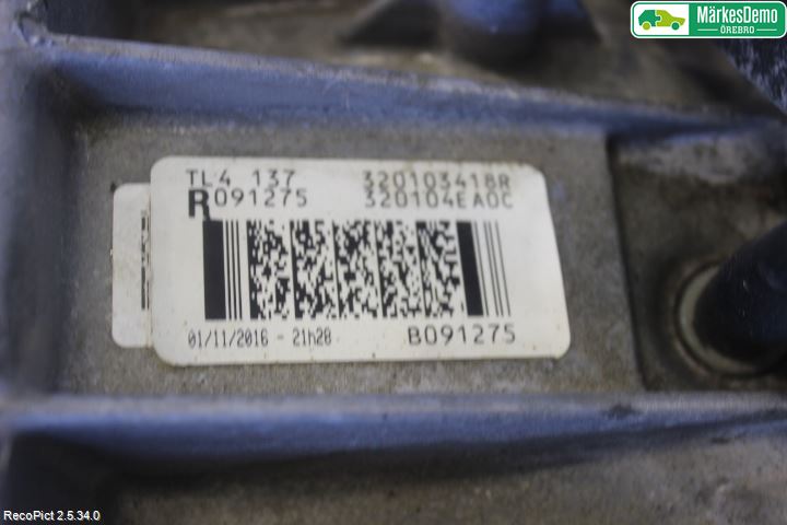 Nissan QASHQAI 14-17 Gearkasse 6 Trinn