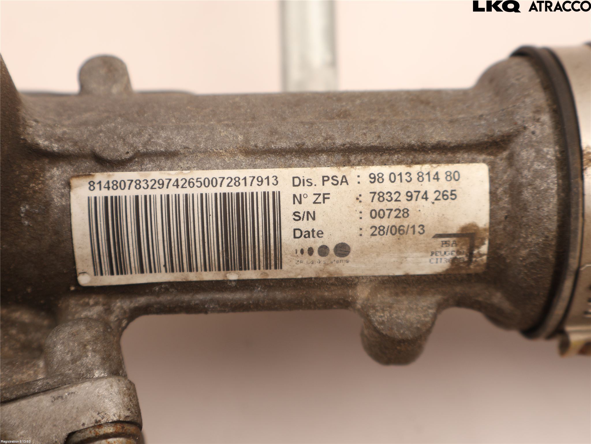 Citroen C5 08-17 Servo Snekke - Tannstang