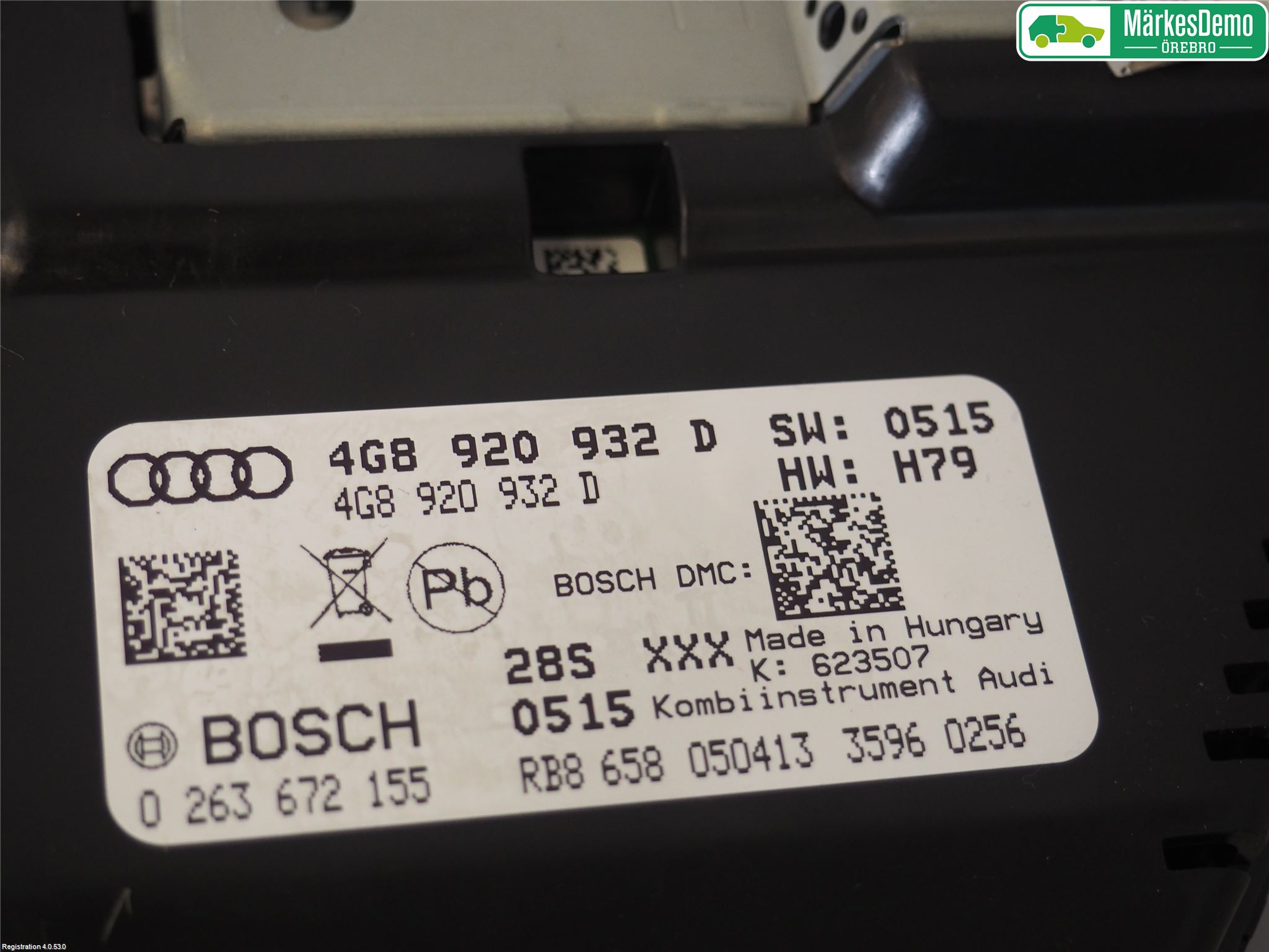 Audi A6/S6 4G 11-18 Instr Kombinert