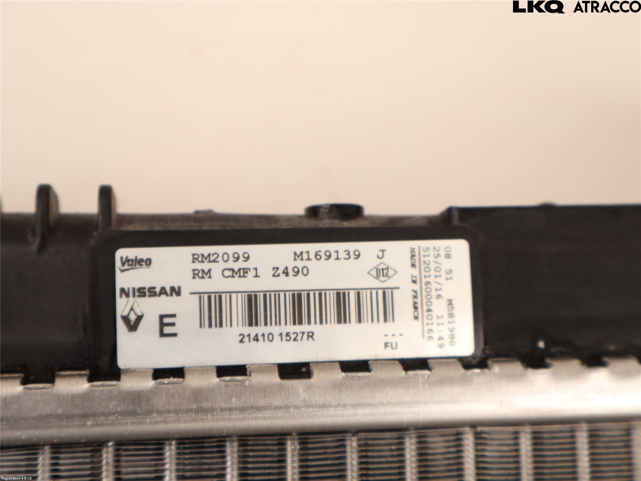 Nissan QASHQAI 14-17 Radiator Manuell