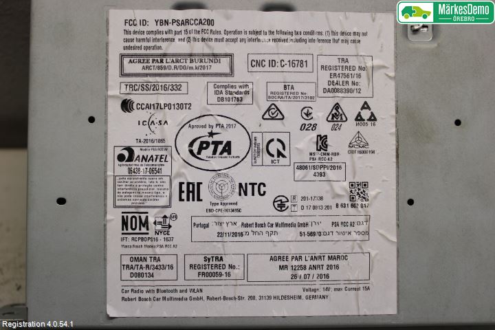 Peugeot 2008 13-20 Stereo Radio