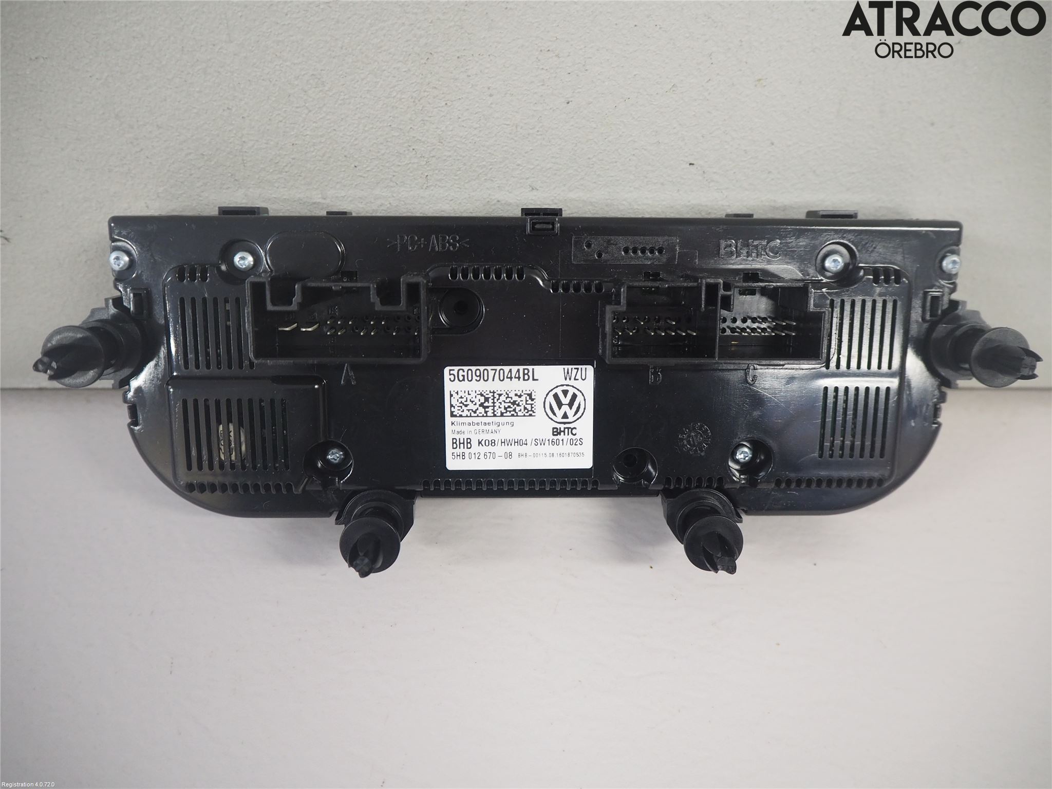 Volkswagen VW GOLF / E-GOLF VII 13-20 Varme Ac Betjening-Display