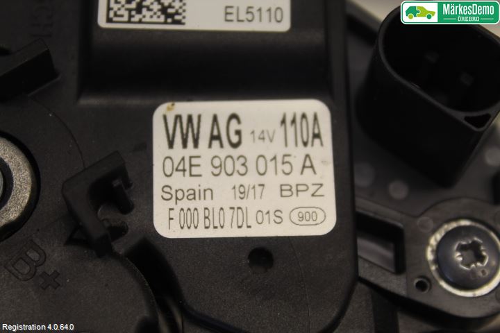 Volkswagen VW POLO 10-17 Dynamo