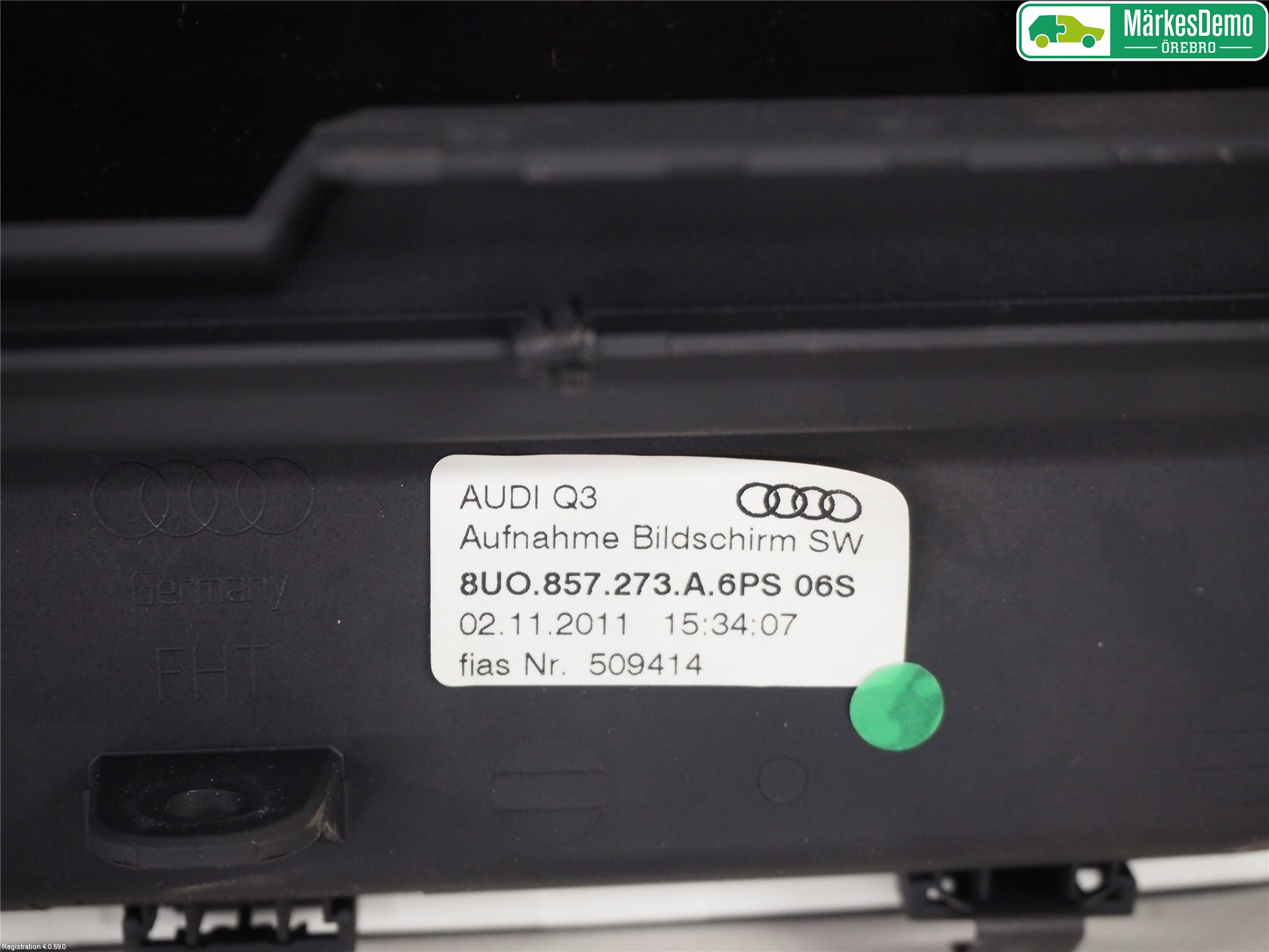 Audi Q3 8U 12-18 Instr Skjerm Dvd-Gps-Ac-Tlf