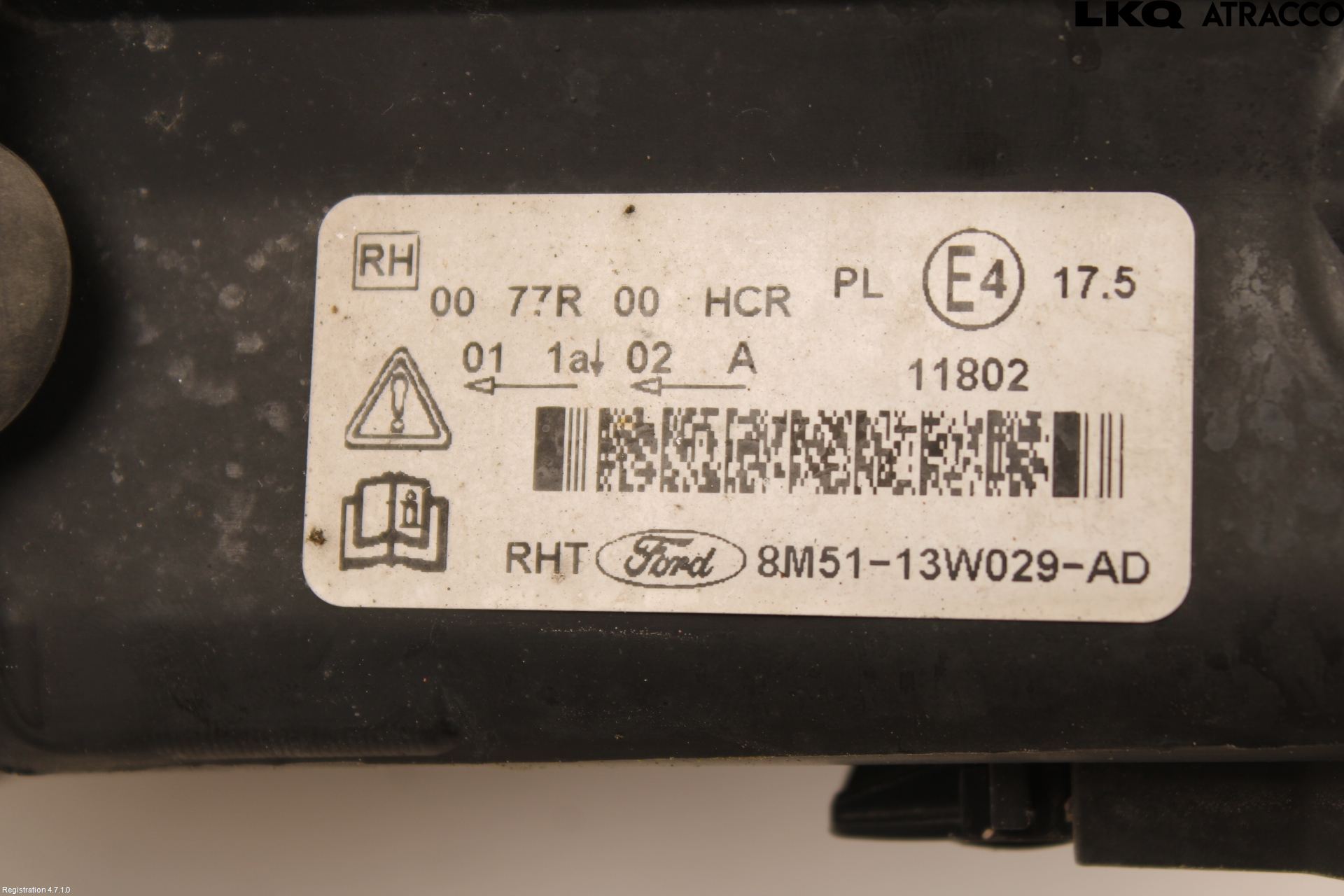 Ford FOCUS 08-11 Frontlykt Høyre