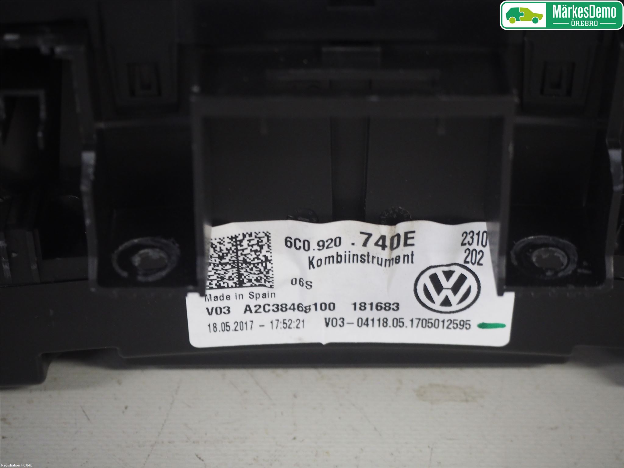 Volkswagen VW POLO 10-17 Instr Kombinert