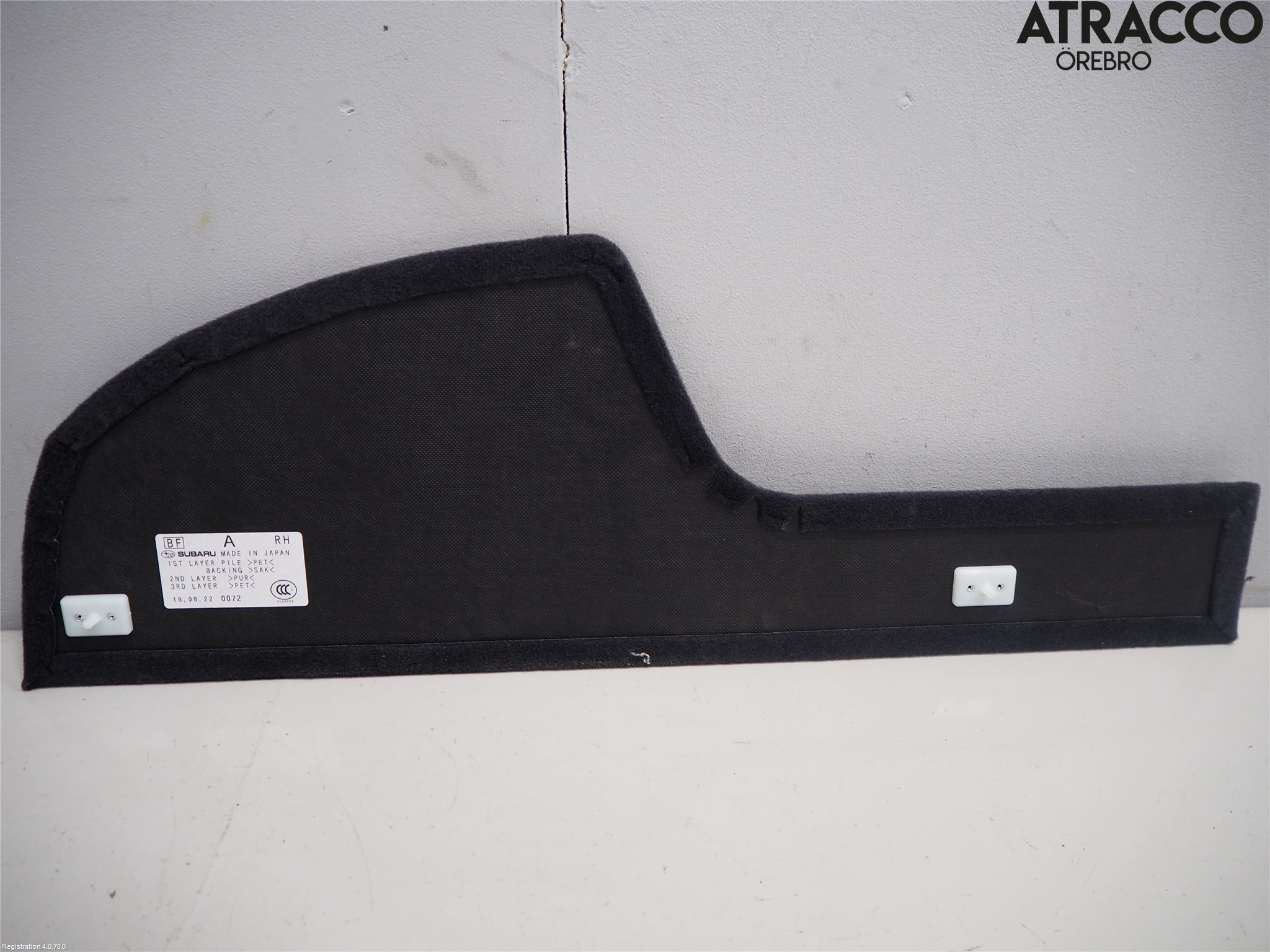 Subaru OUTBACK 15-20 Innr Sidetrekk-Deksel
