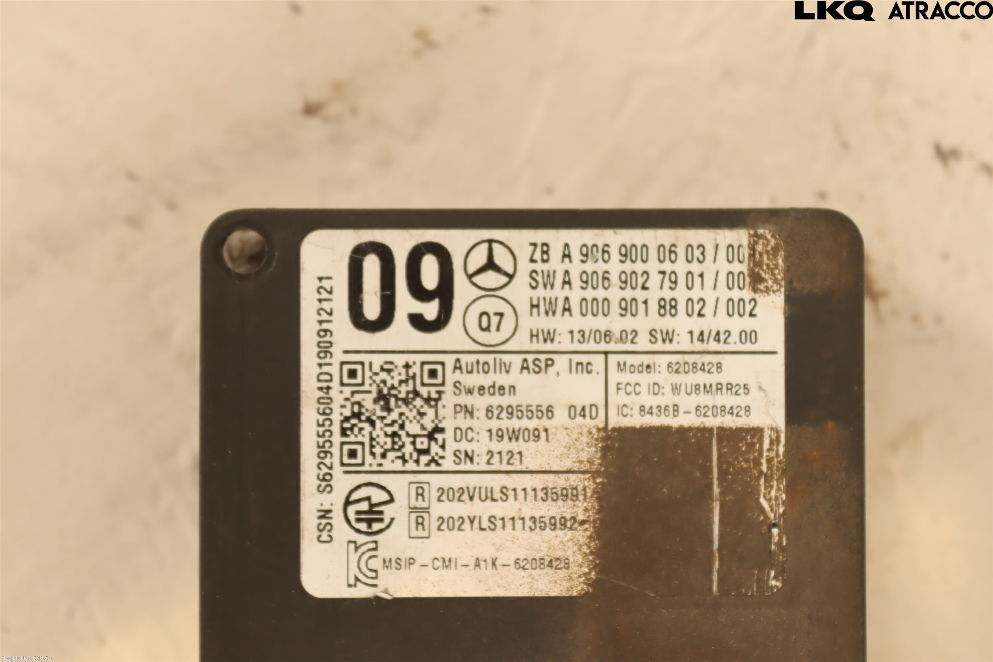 Mercedes-Benz MB VITO/V-KLASS (W640,W447,W448) 14- Sensor Kollisjonsbeskyttelse