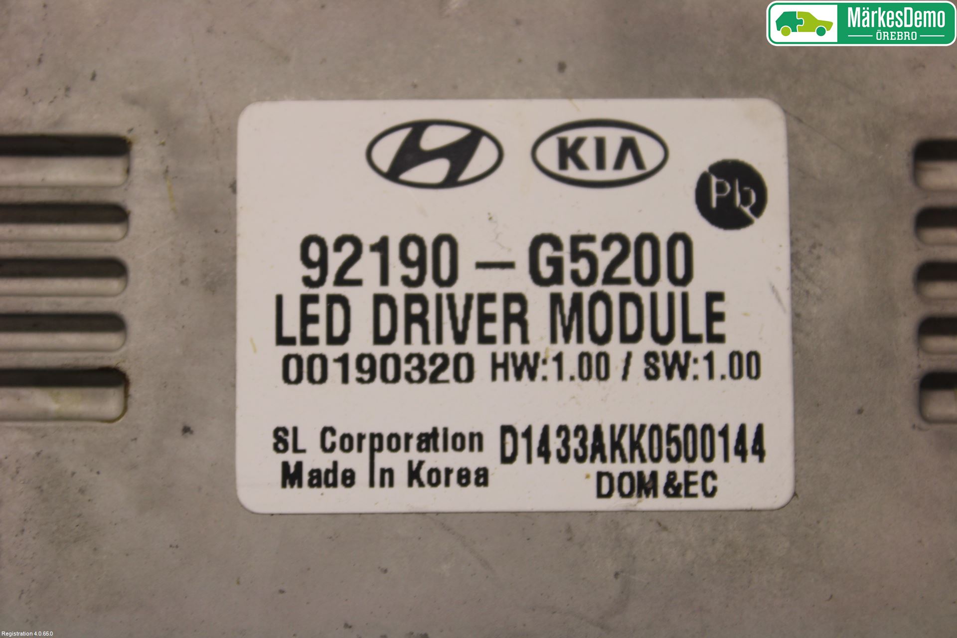 Kia NIRO (DE) 17-22 Styreenhet Xenon