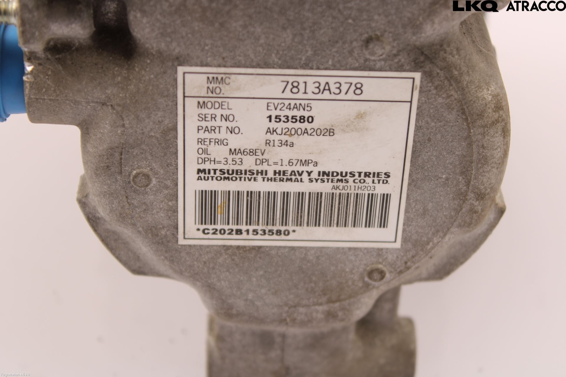 Mitsubishi OUTLANDER 13-21 Varme Ac Kompressor