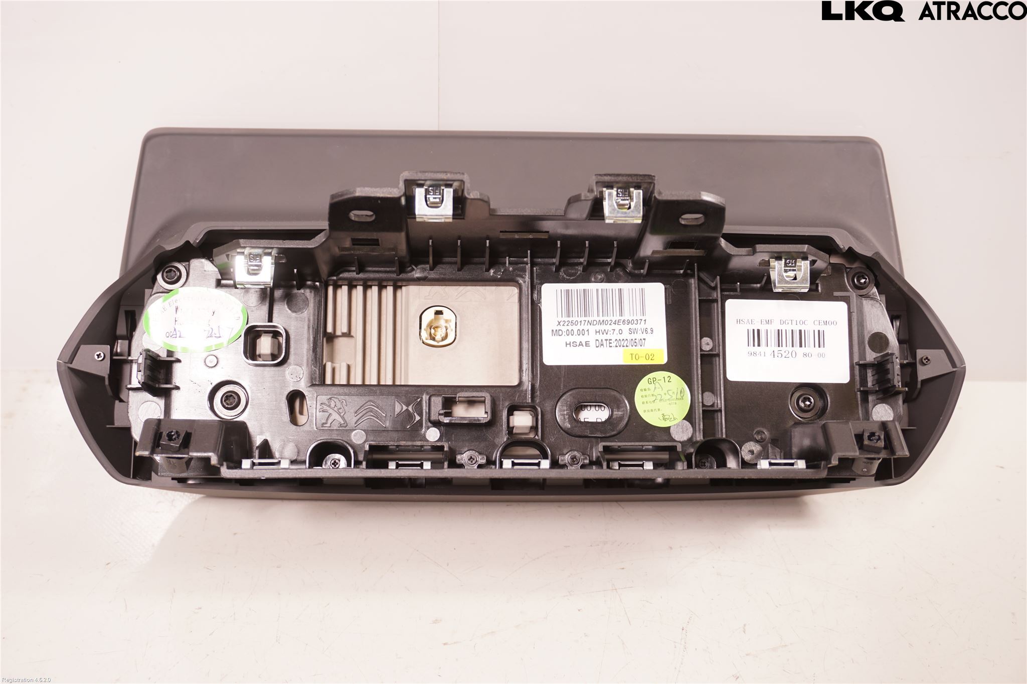 Peugeot 2008/E-2008 20- Instr Skjerm Dvd-Gps-Ac-Tlf