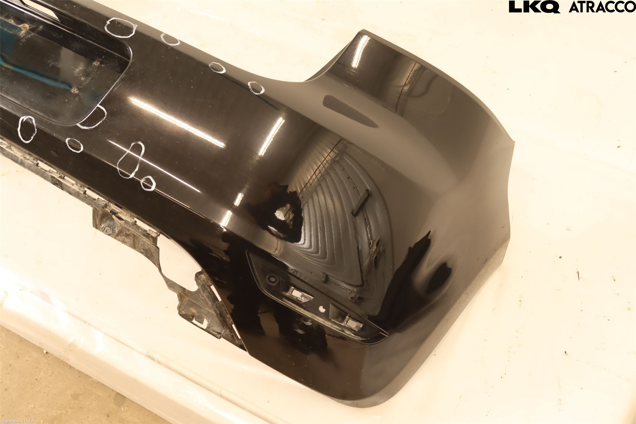 Volkswagen VW GOLF VI 09-13 Støtfanger Bak Overtrekk