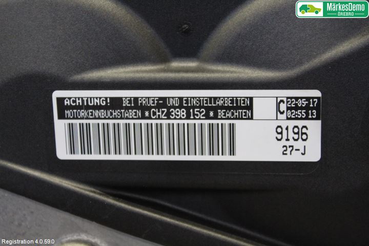 Volkswagen VW GOLF / E-GOLF VII 13-20 Motor Bensin