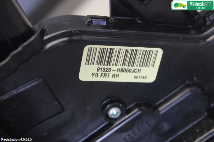 Kia STONIC 18->> Dørlås - Låsekasse