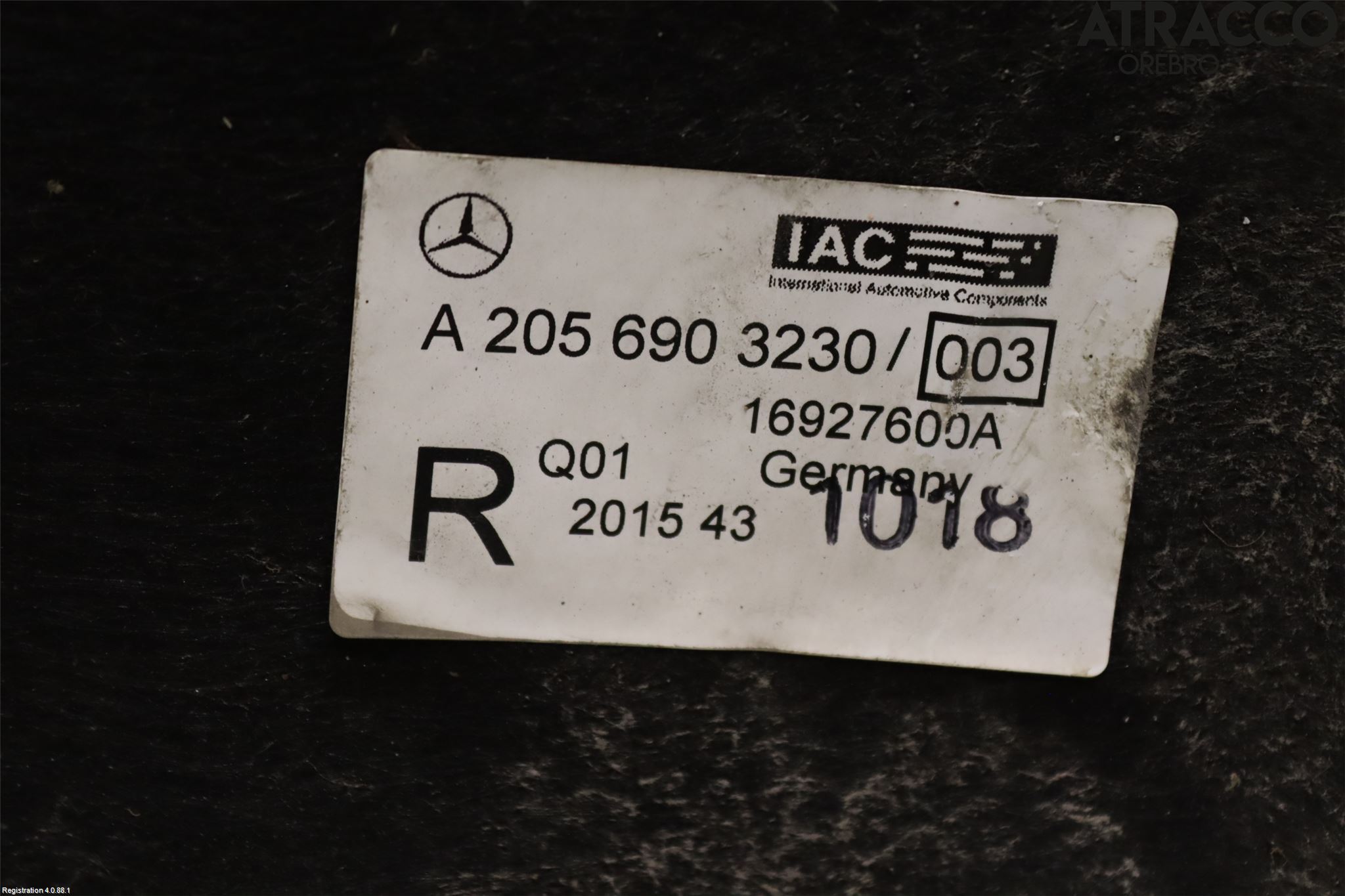 Mercedes-Benz MB C-KLASS (W205) 14-21 Skjerm Indre