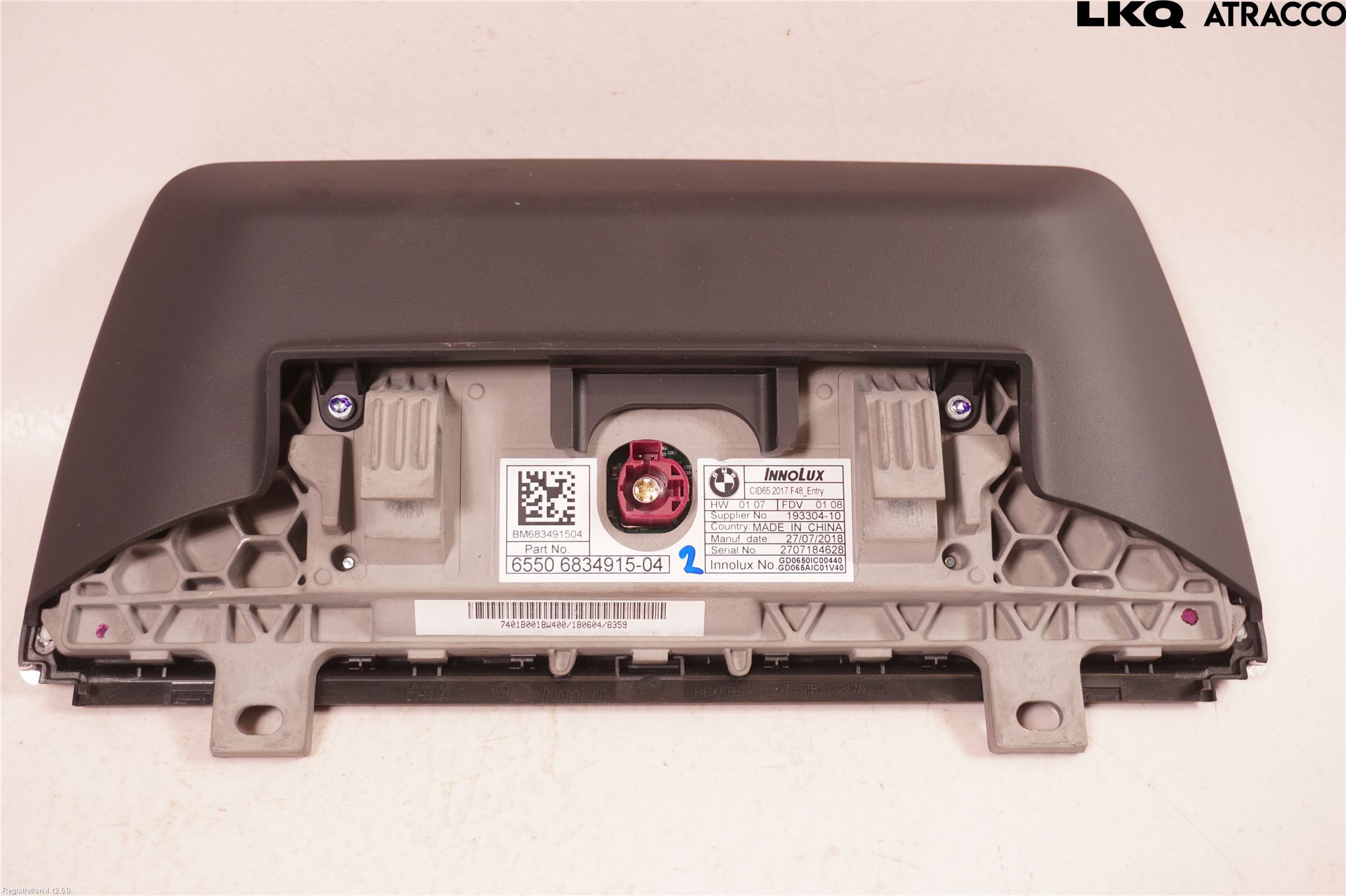 BMW X1 F48 15-22 Instr Skjerm Dvd-Gps-Ac-Tlf