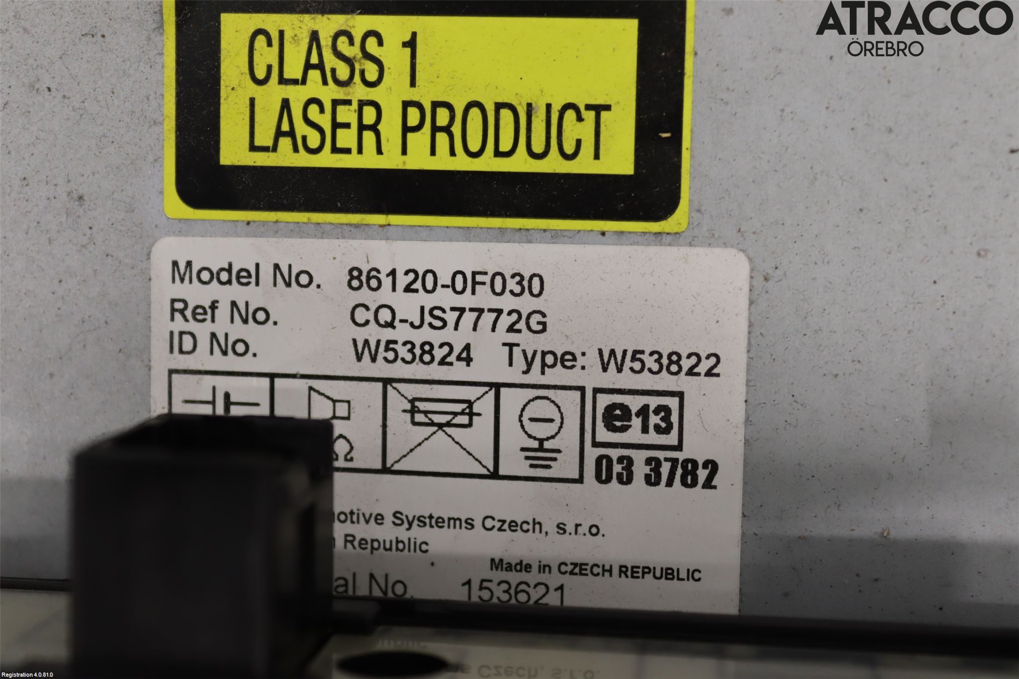 Toyota COROLLA VERSO 08-09 Stereo Radio