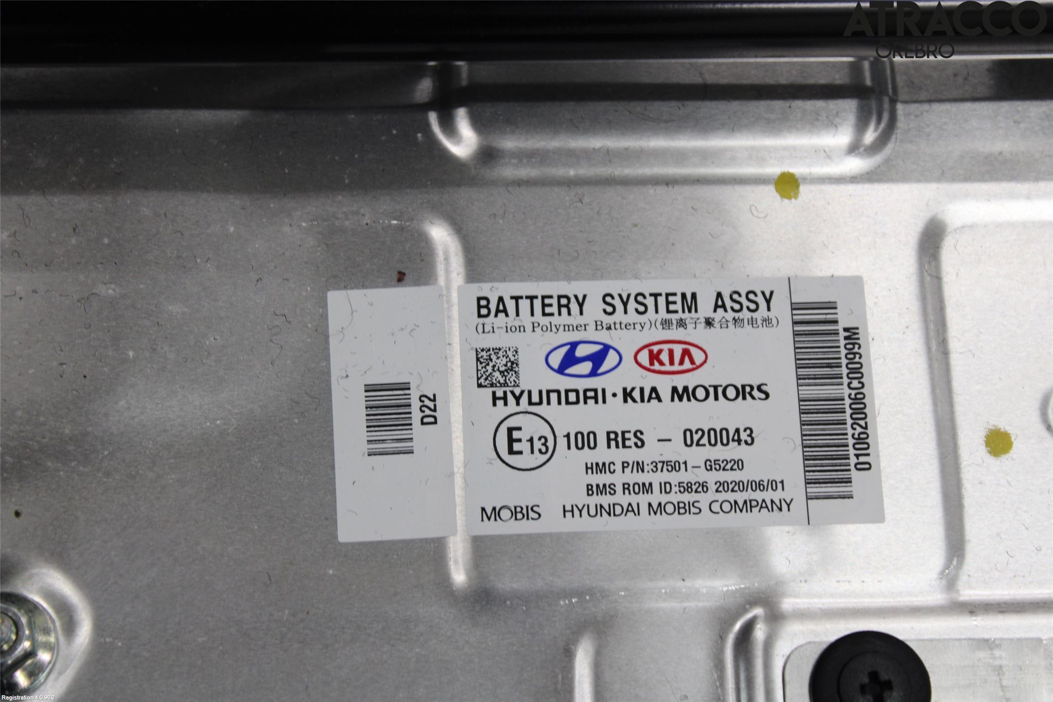 Kia NIRO (DE) 17-22 Hybrid Batteri