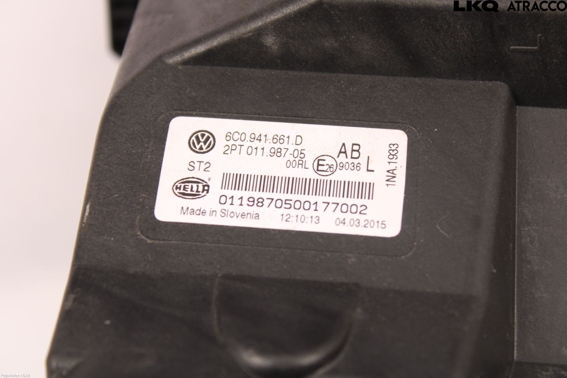Volkswagen VW POLO 10-17 Frontlykt-Kurve-Tåkelys