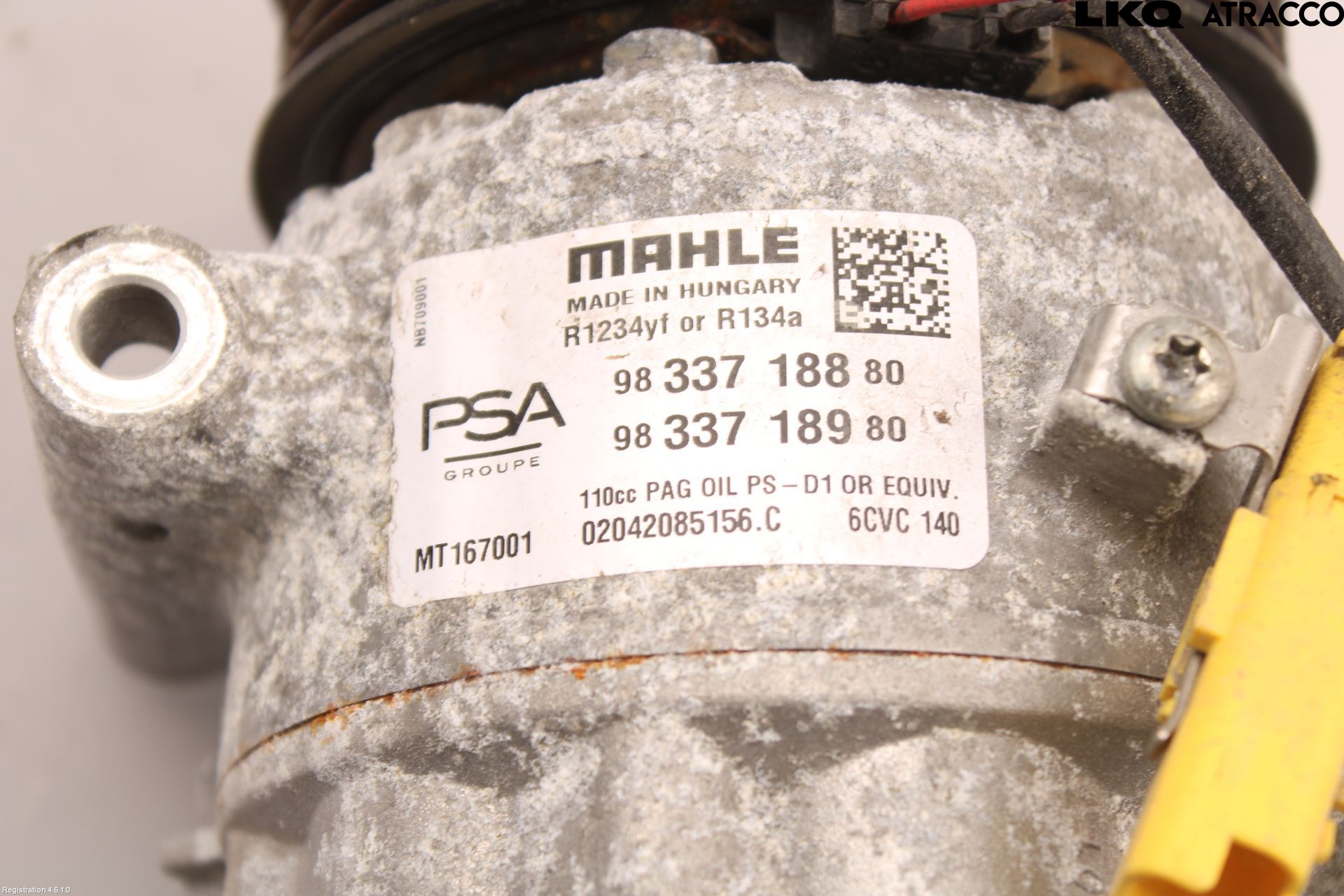 Citroen C4/E-C4 C4X/E-C4X III 21- Varme Ac Kompressor