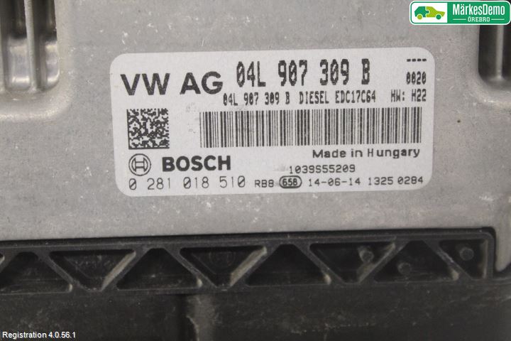 Volkswagen VW GOLF / E-GOLF VII 13-20 Styreenhet Innsprøytning
