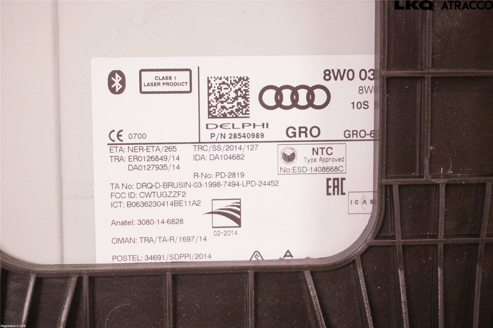 Audi A4/S4 B9 16-19 Styrenhet Multimedia