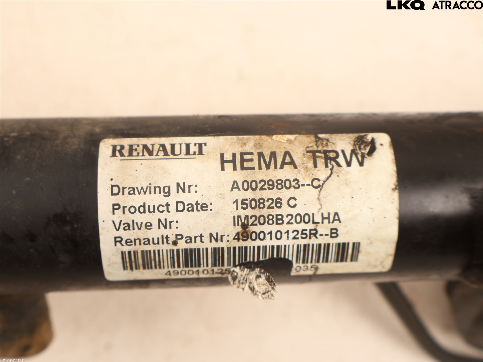 Dacia DUSTER 10-17 Servo Snekke - Tannstang