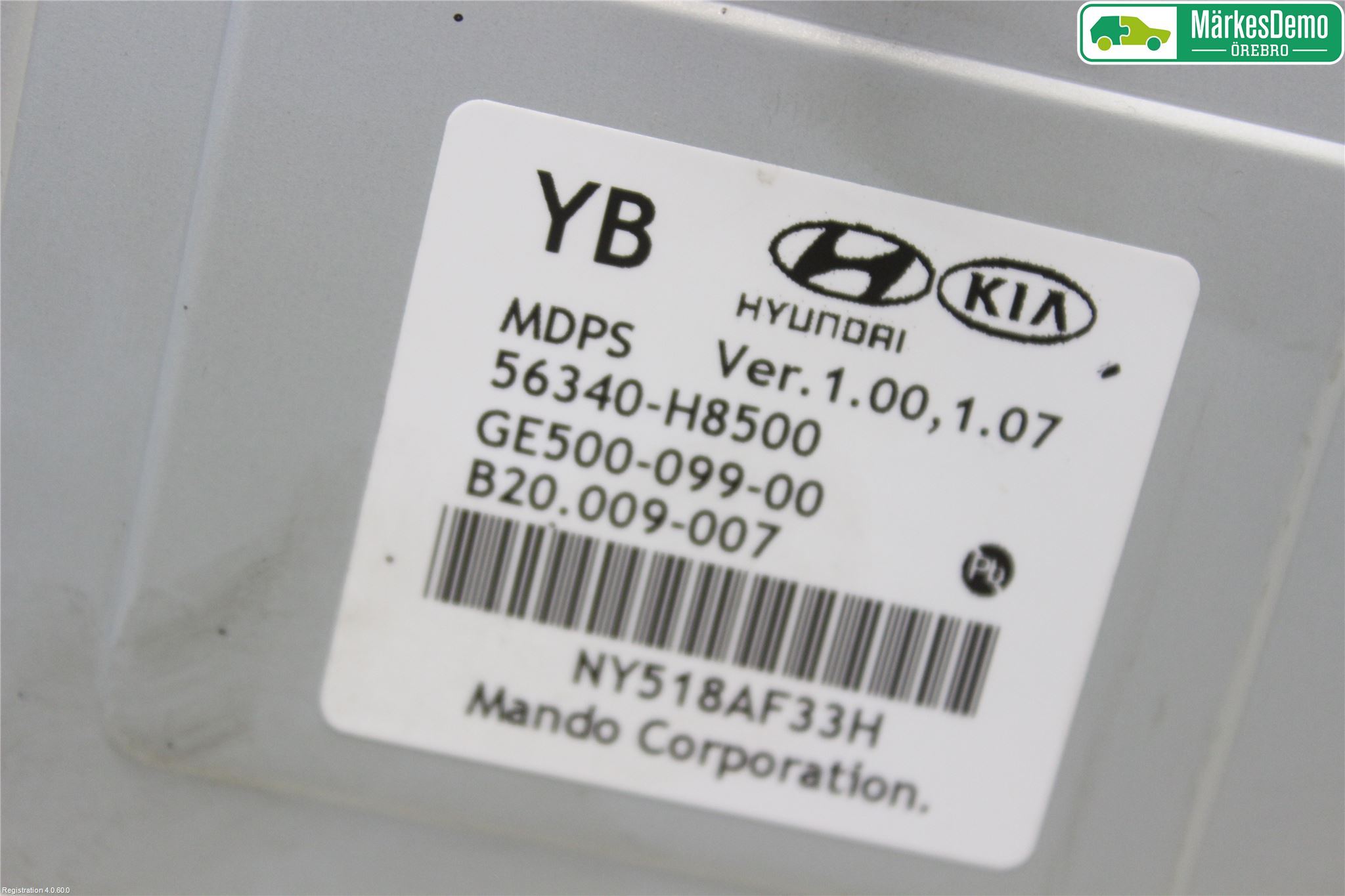 Kia STONIC 18->> Rattakselaggregat Innebygd Servo