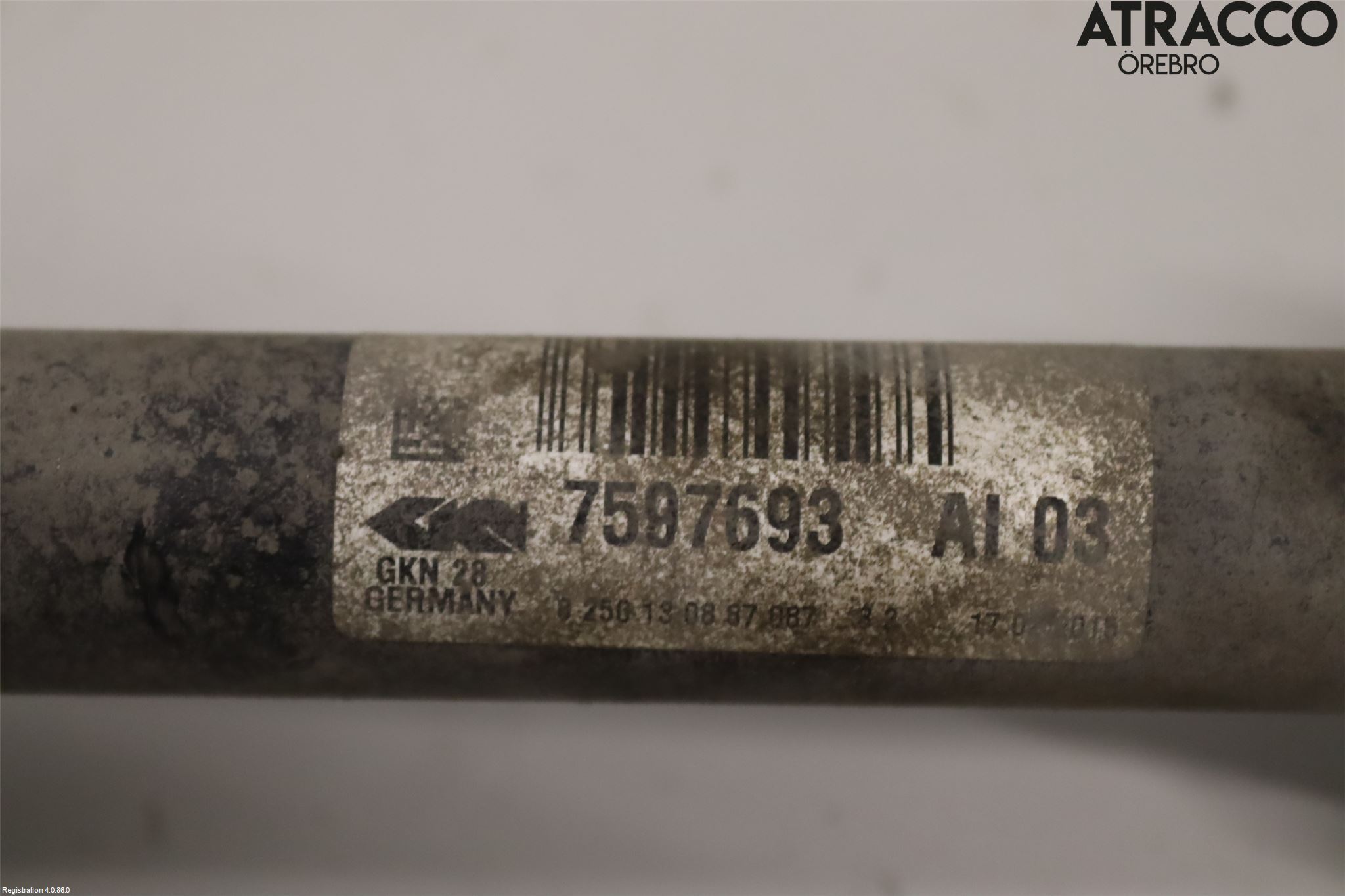 BMW 4 F32/F33/F82/F83 13-20 Drivaksel Foran Kompl Venstre