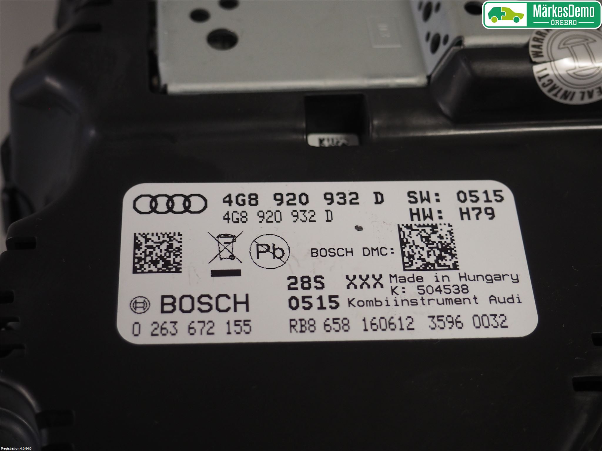 Audi A6/S6 4G 11-18 Instr Kombinert