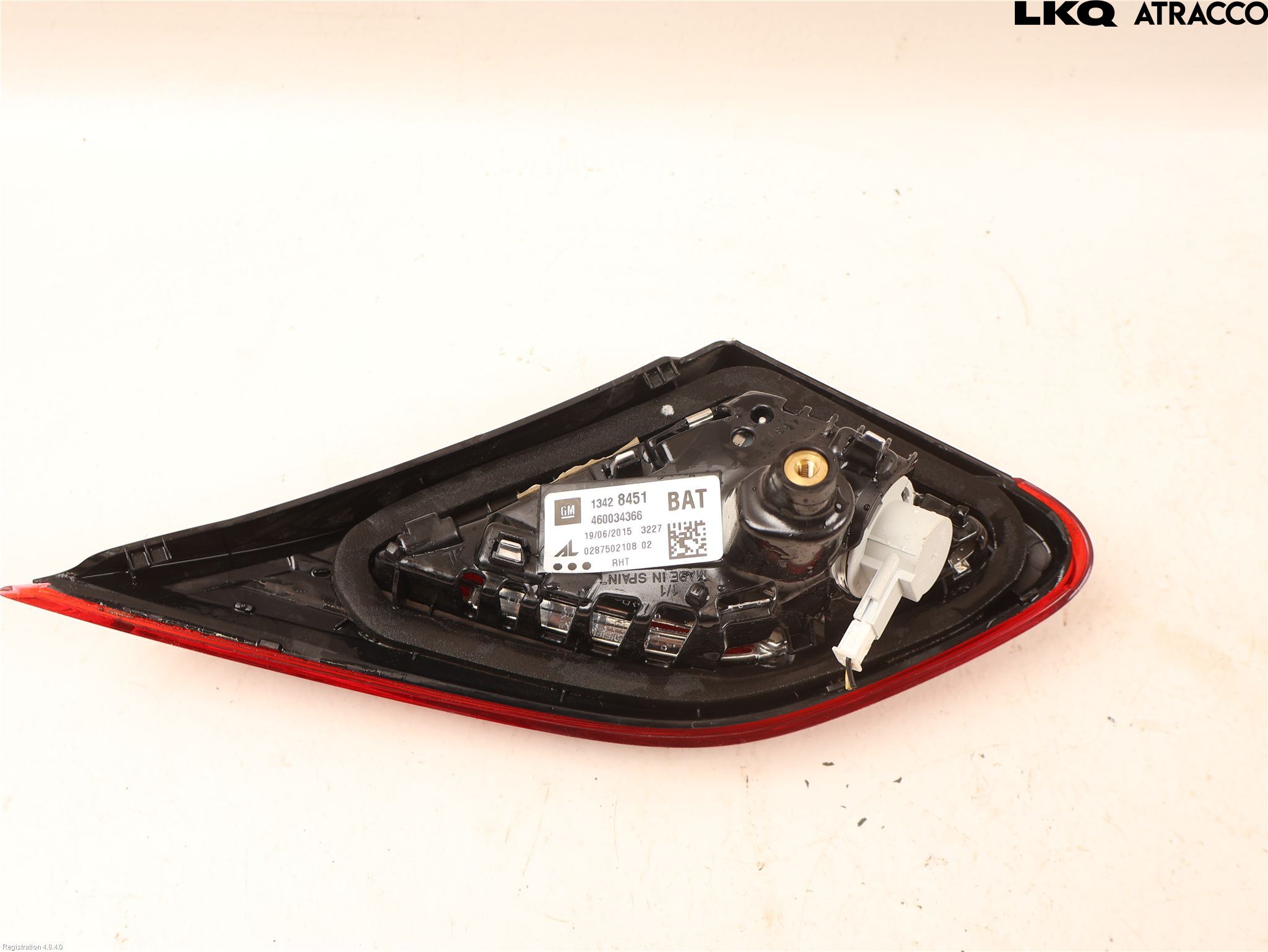 Opel CORSA E 15-19 Baklykt Venstre  På Luke(Indre