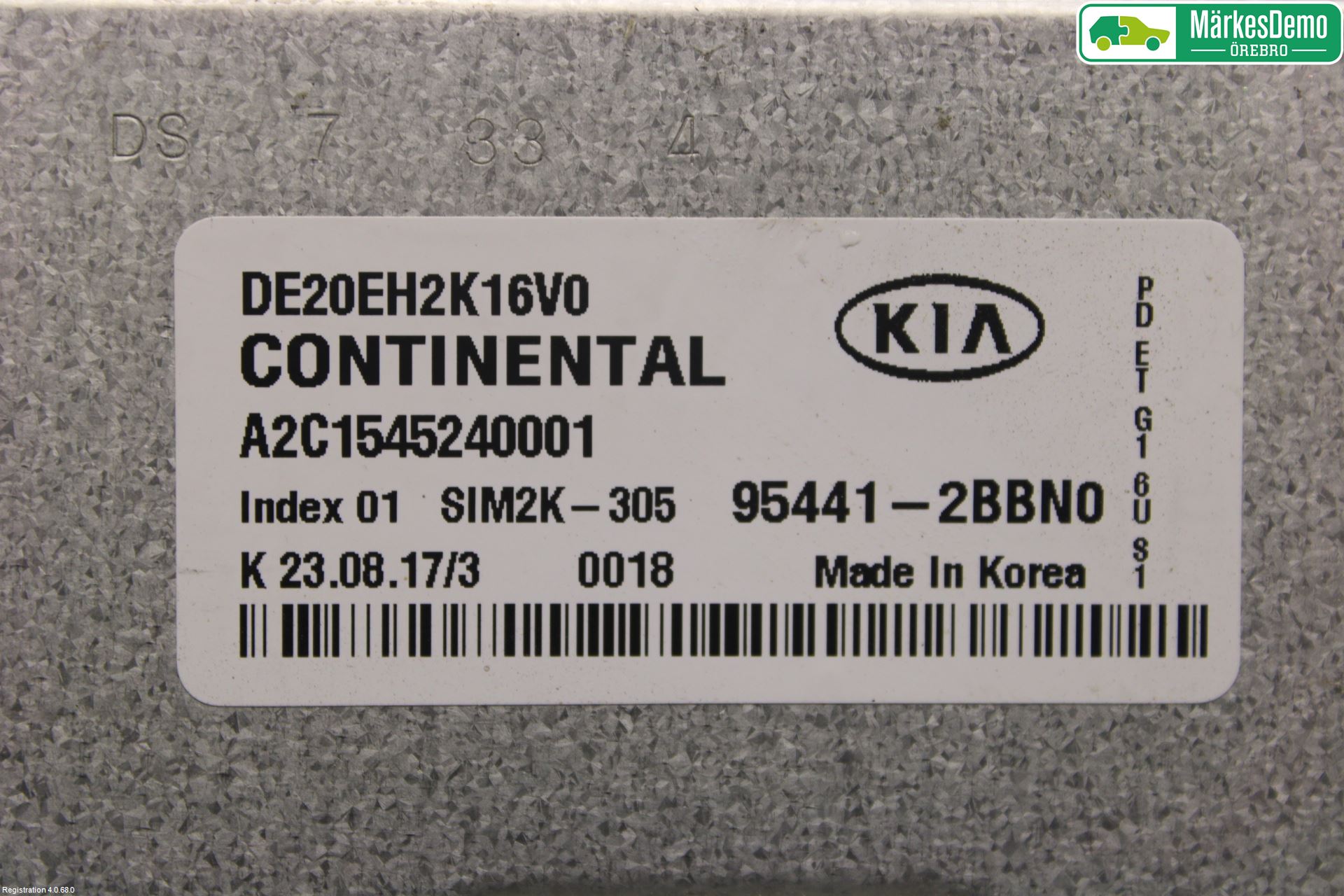 Kia NIRO (DE) 17-22 Styreenhet Gearkasse