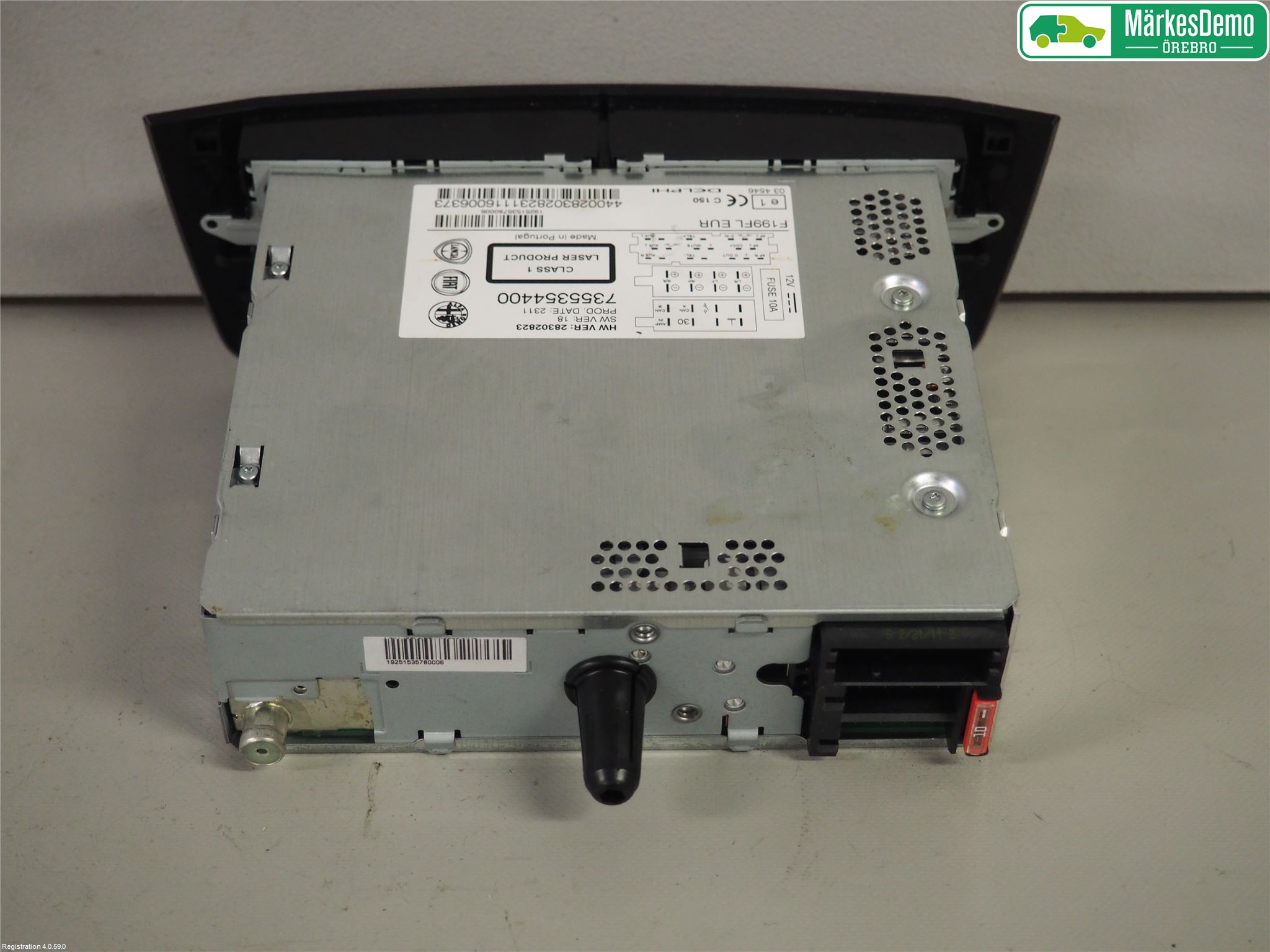 Fiat PUNTO EVO 10-12 Stereo Radio