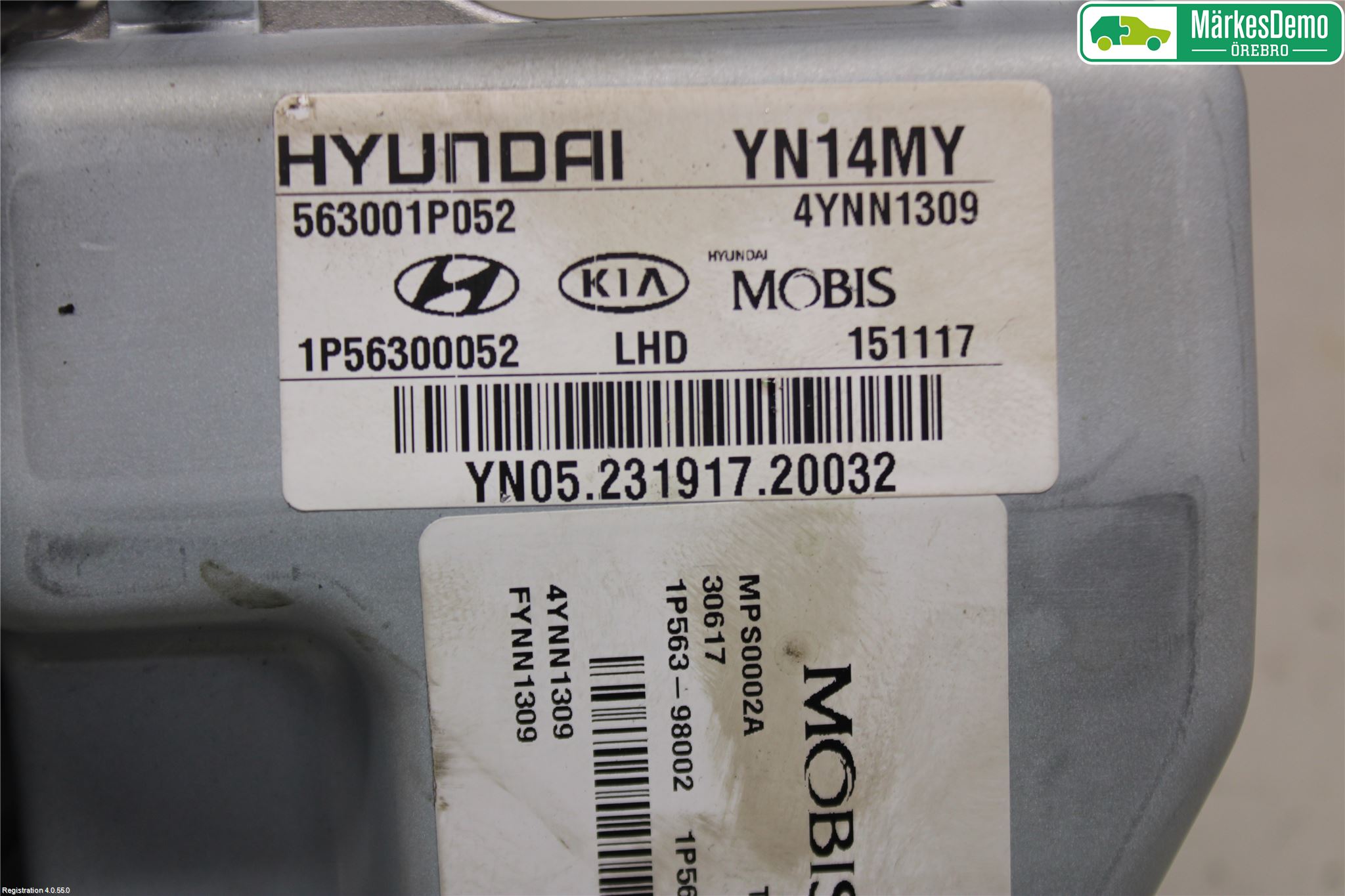 Kia VENGA 10-19 Rattakselaggregat Innebygd Servo