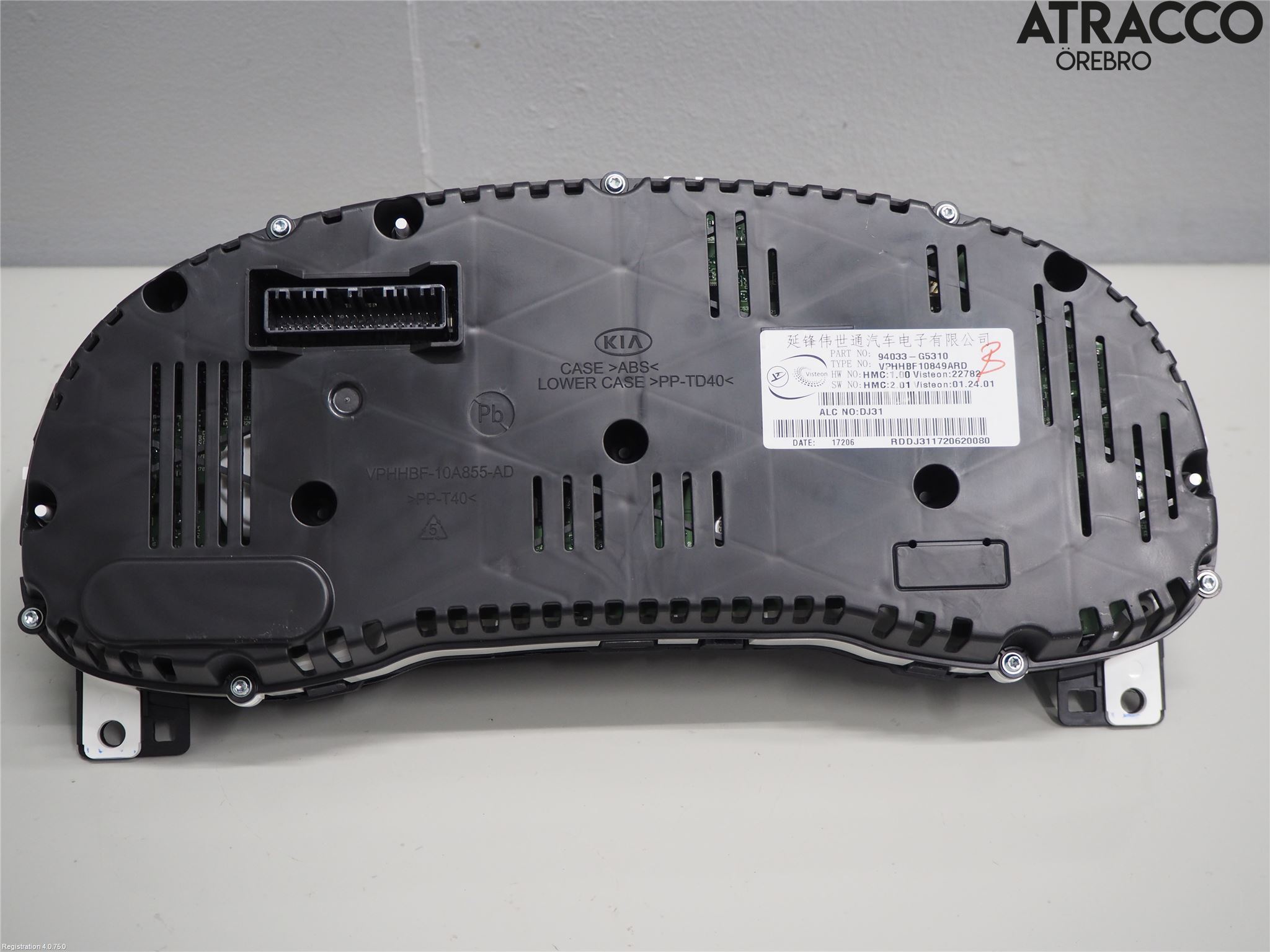 Kia NIRO (DE) 17-22 Instr Kombinert