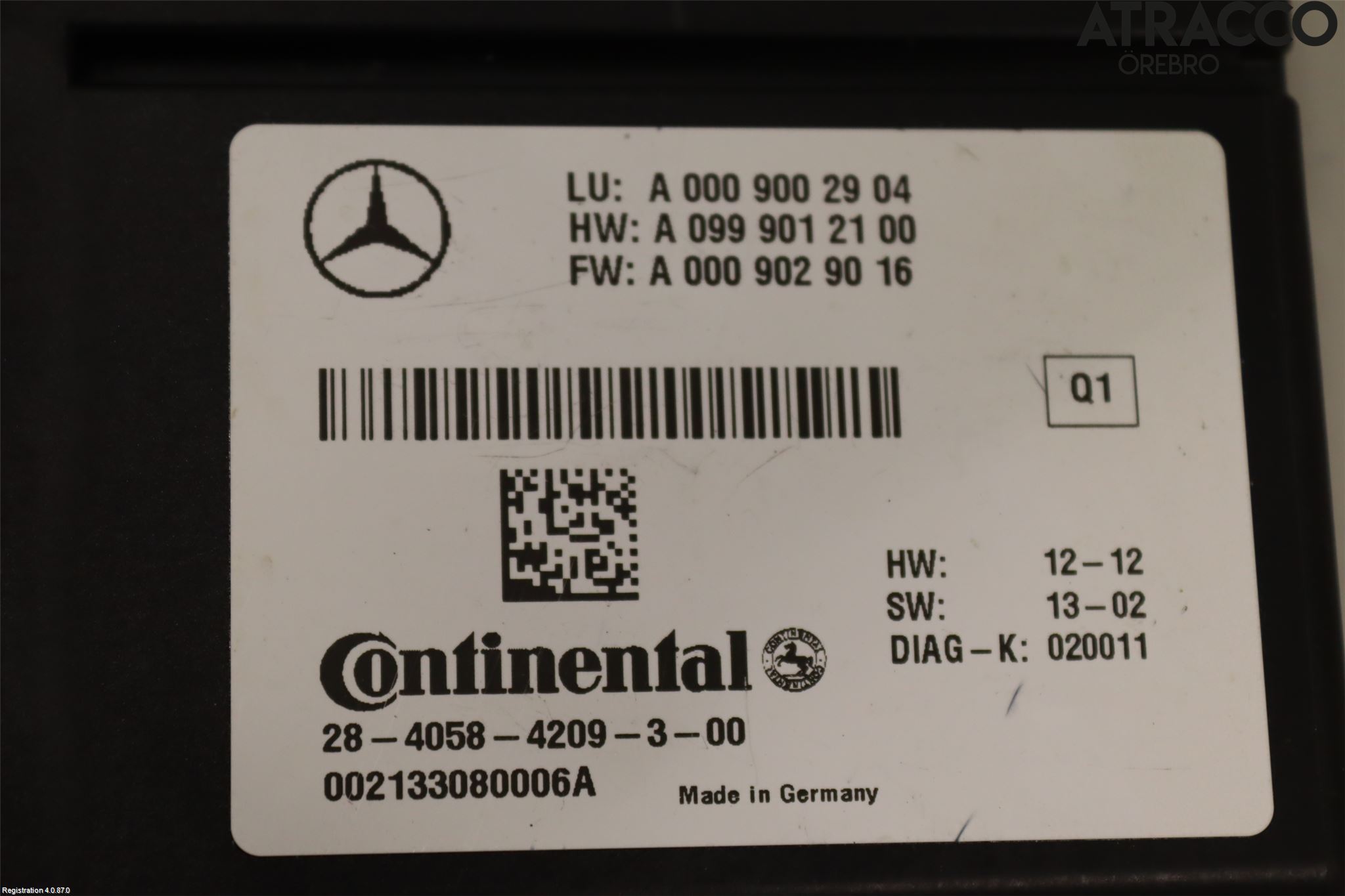 Mercedes-Benz MB S-KLASS (W222) 13-20 Styreenhet Øvrig