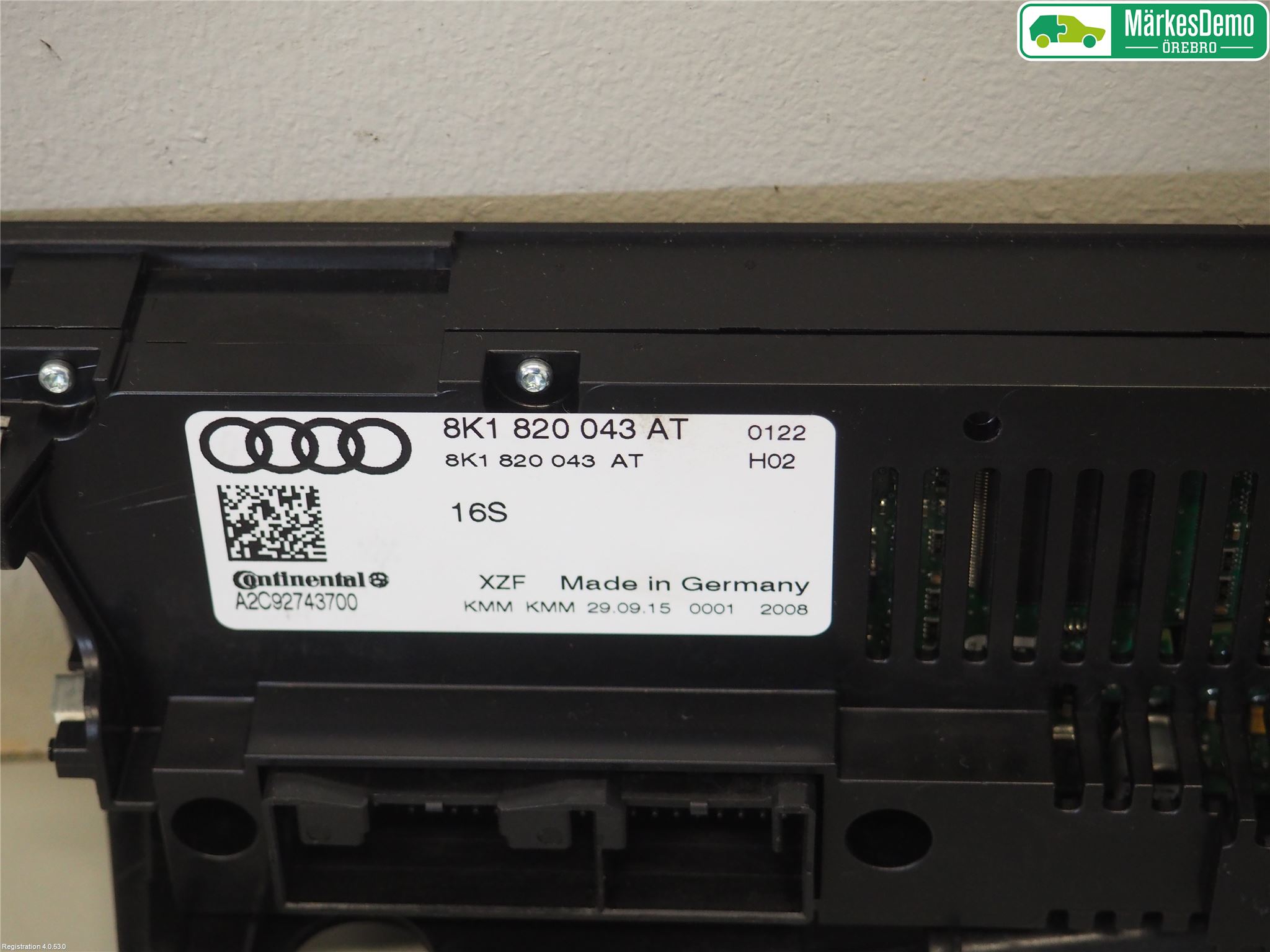 Audi Q5 09-16 Varme Ac Betjening-Display