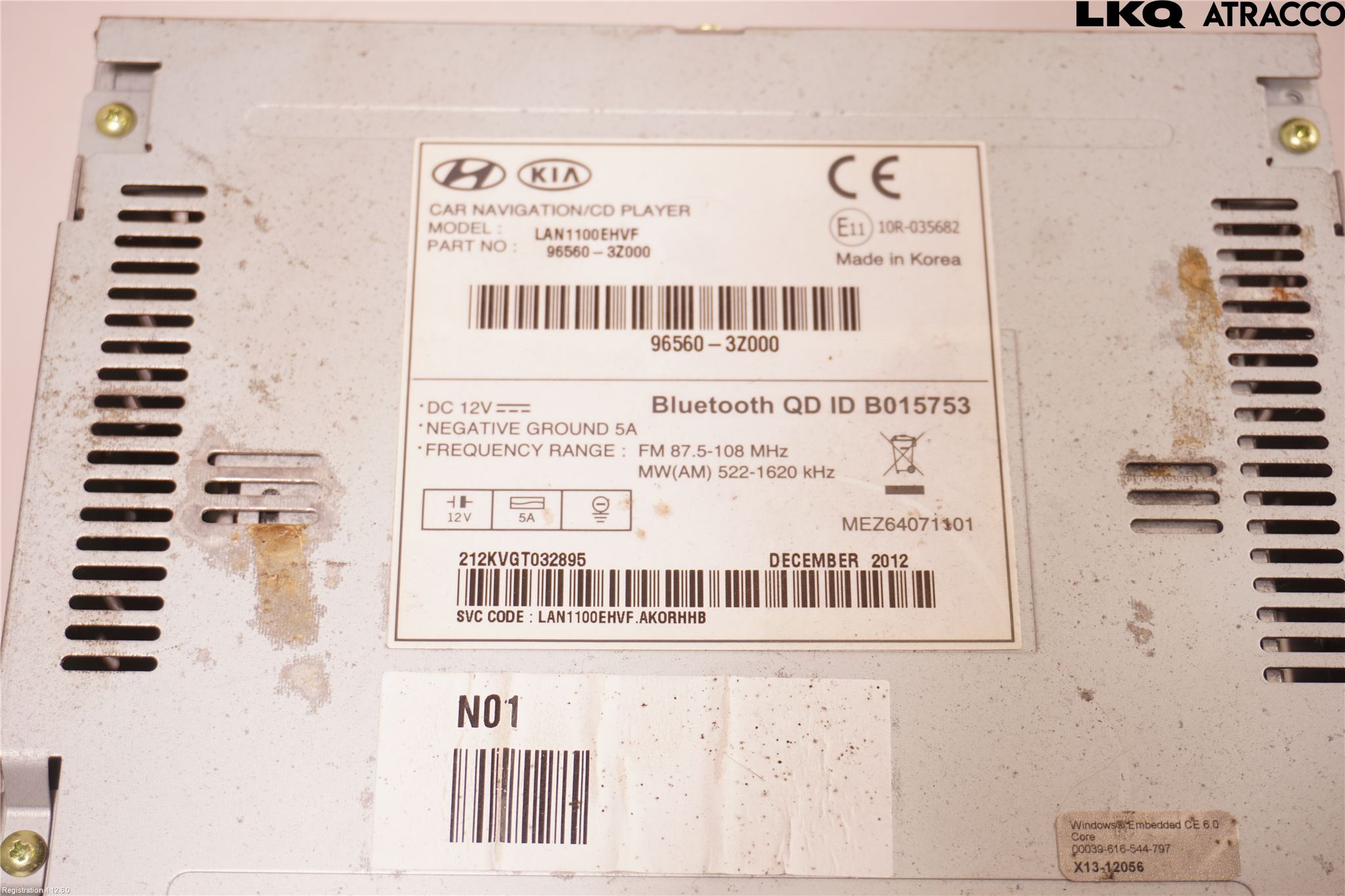 Hyundai i40 08-15 Stereo Radio Med Cd