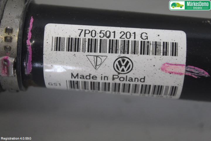 Volkswagen VW TOUAREG 7P 11-18 Drivaksel Bak Kompl Venstre